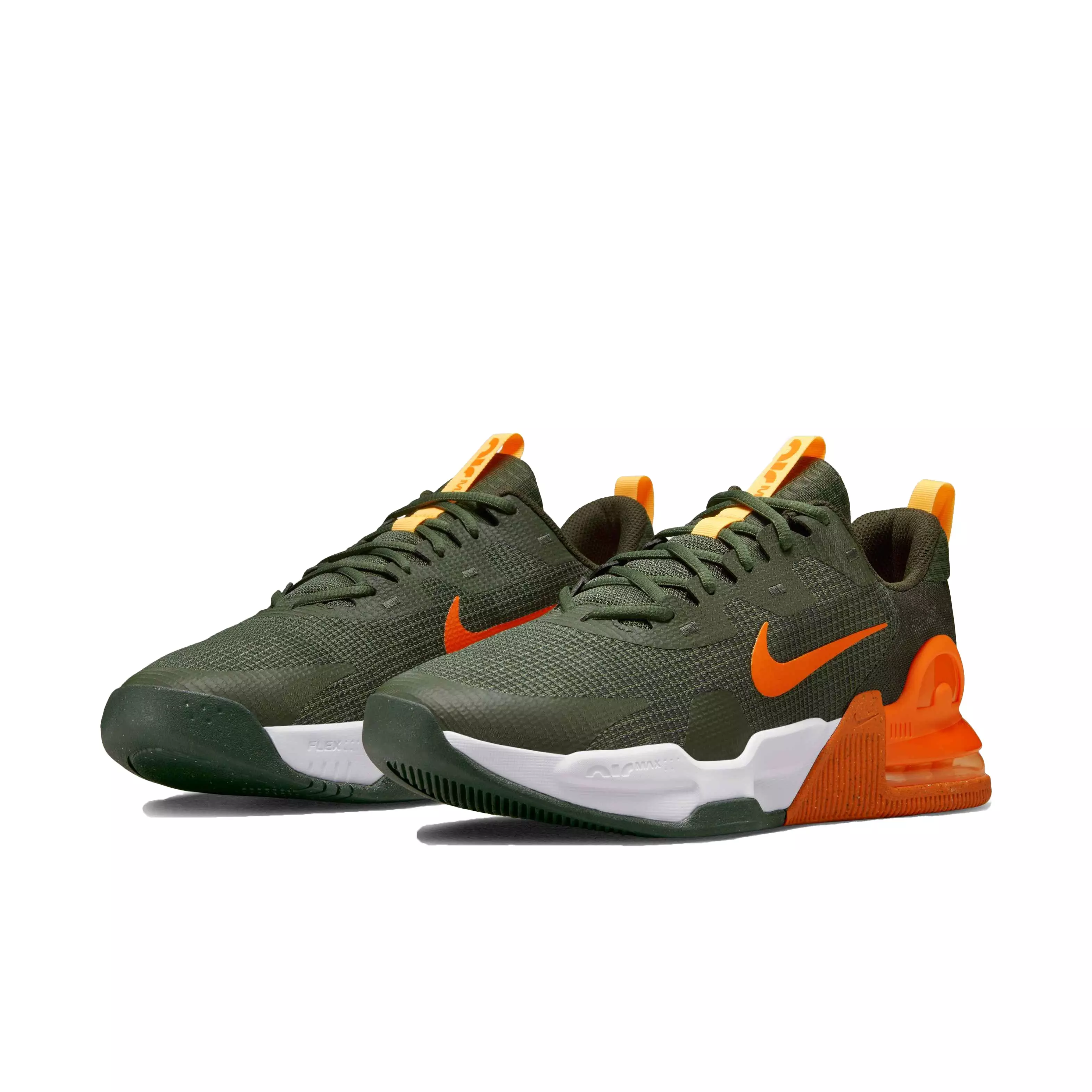 Nike Air Max Alpha Trainer 5 "Cargo Khaki/Safety Orange/Sequoia" Men's Training Shoe - BROWN