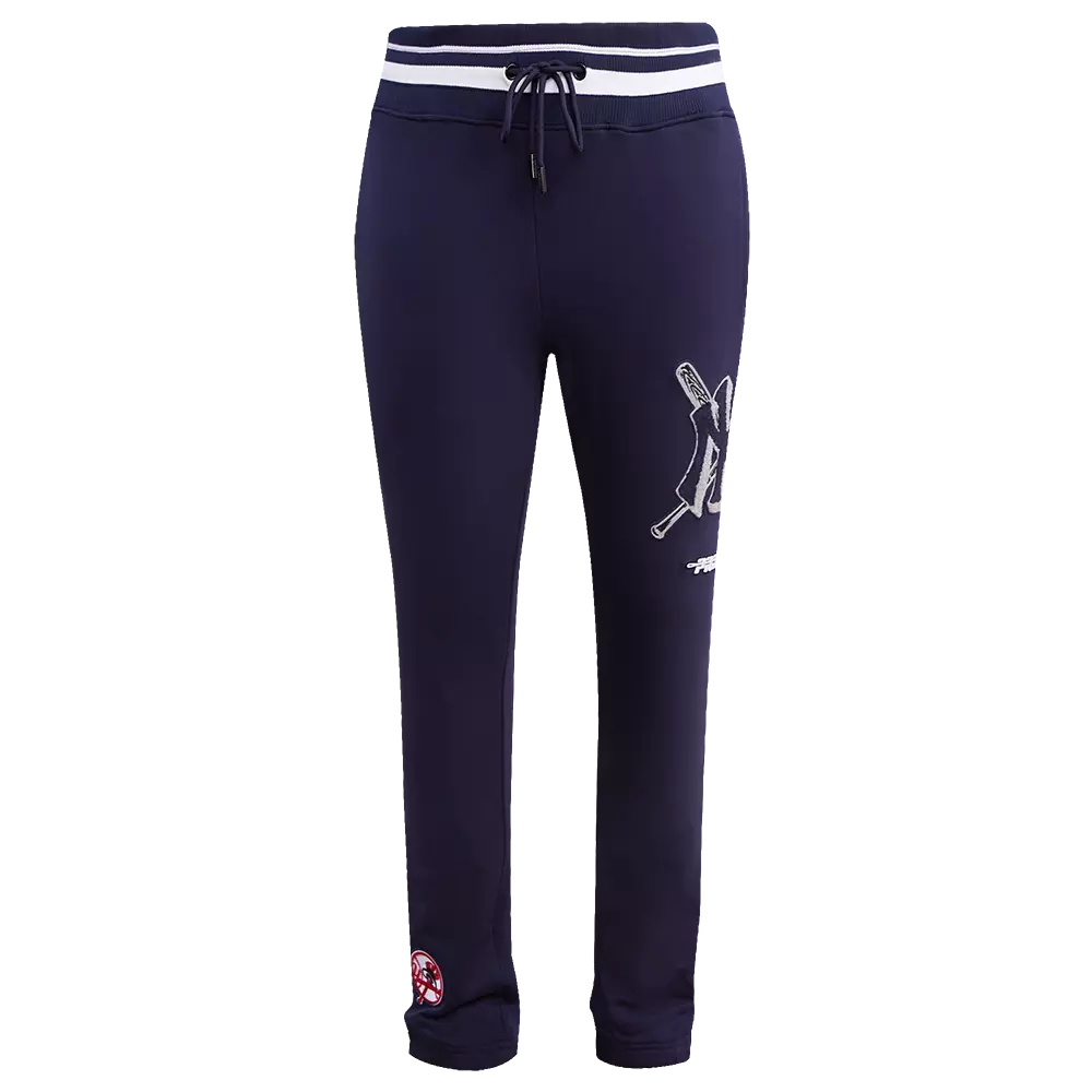 Pro Standard Men's MLB New York Yankees Mashup Rib Sweatpants - Navy - NAVY