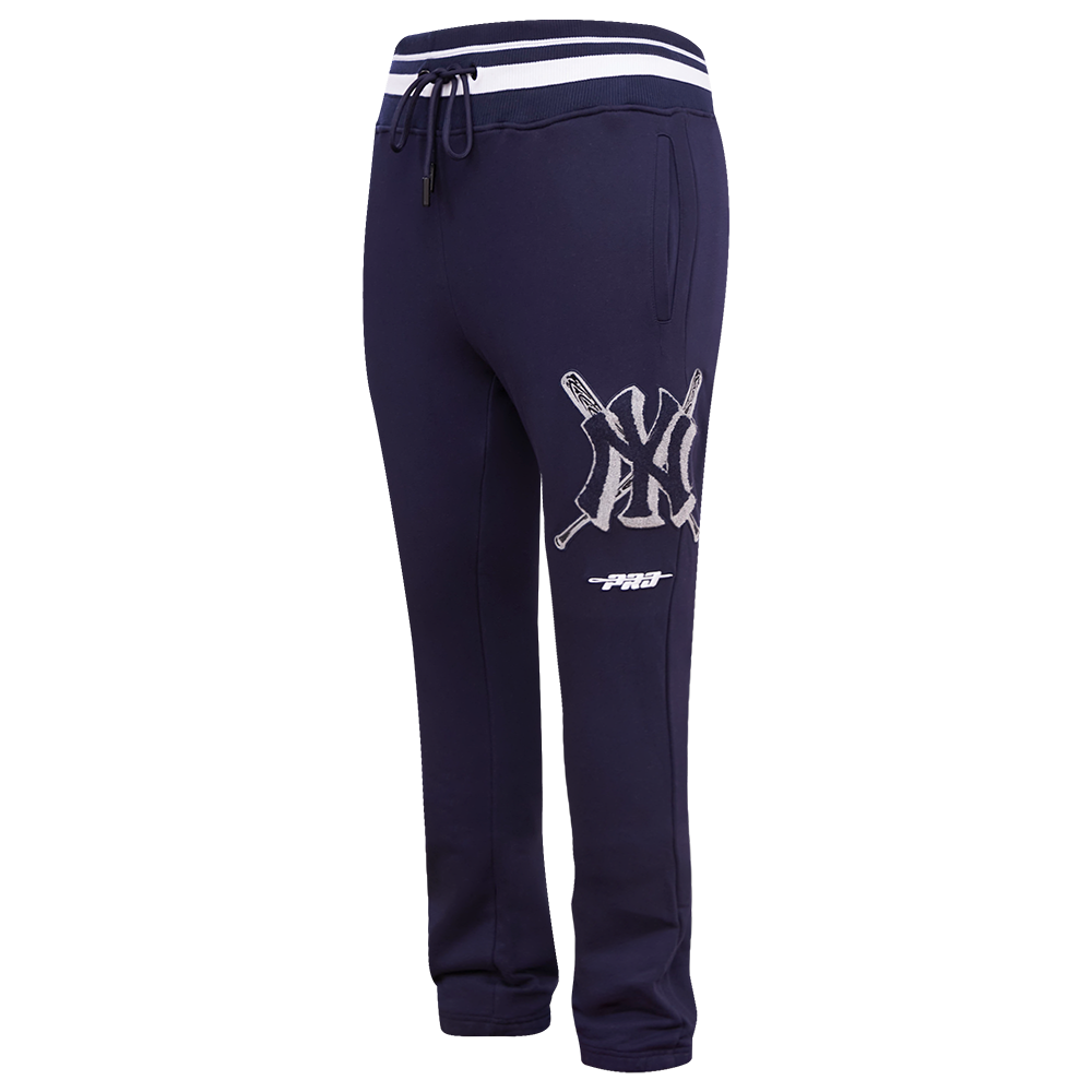 Pro Standard Men's MLB New York Yankees Mashup Rib Sweatpants -Navy - NAVY Thumbnail View 3