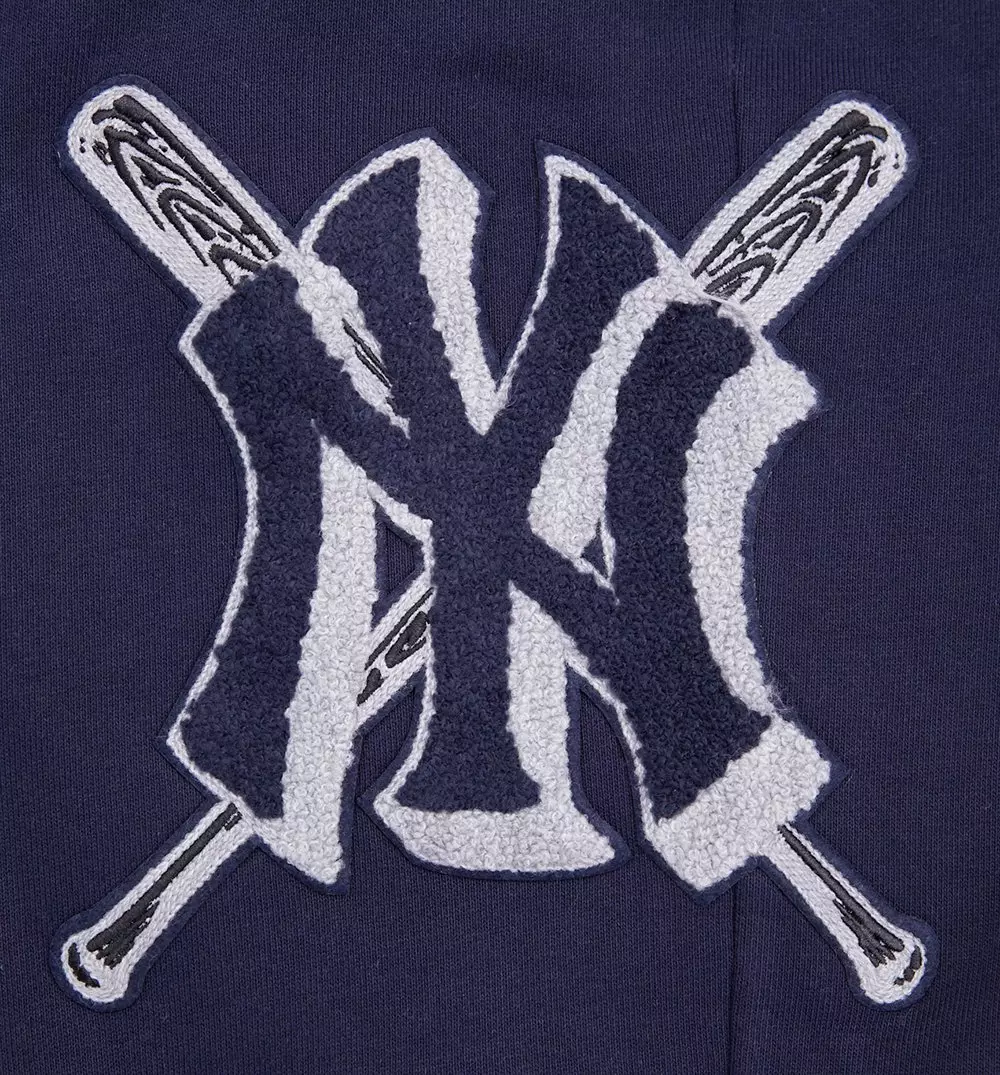 Pro Standard Men's MLB New York Yankees Mashup Rib Sweatpants -Navy - NAVY