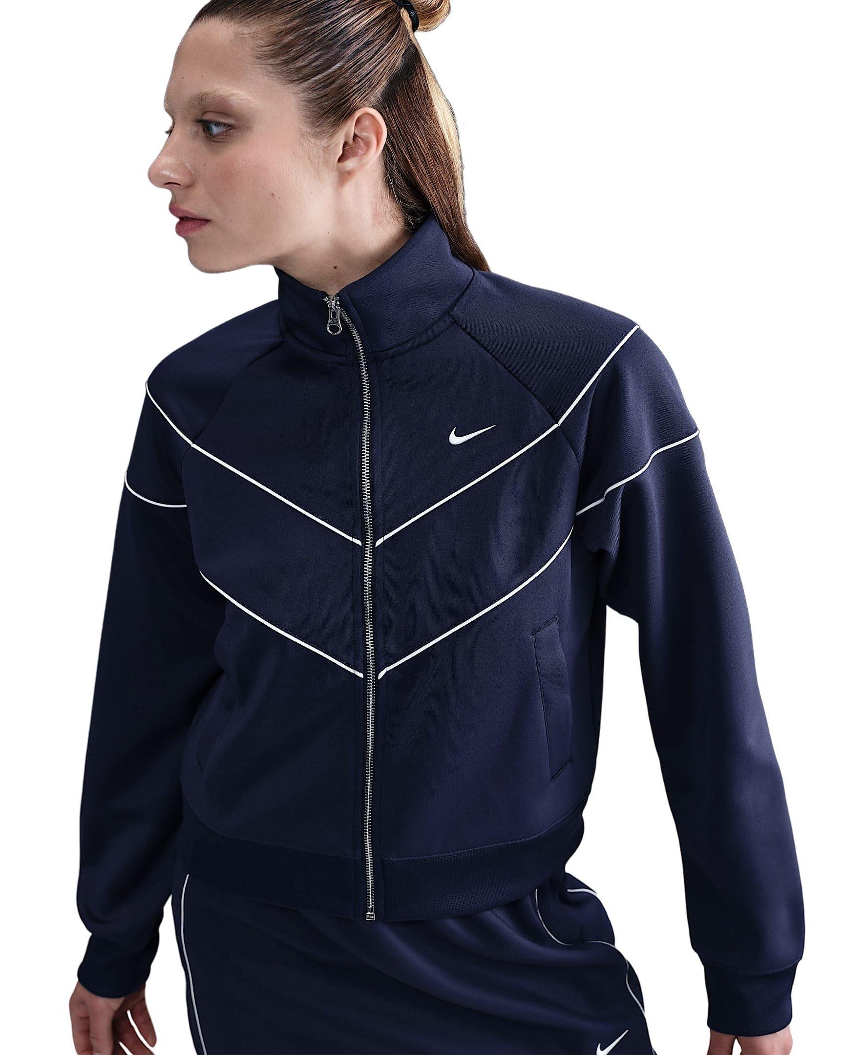 Nike Women's Sportswear Windrunner Knit Jacket -Navy - NAVY Thumbnail View 1