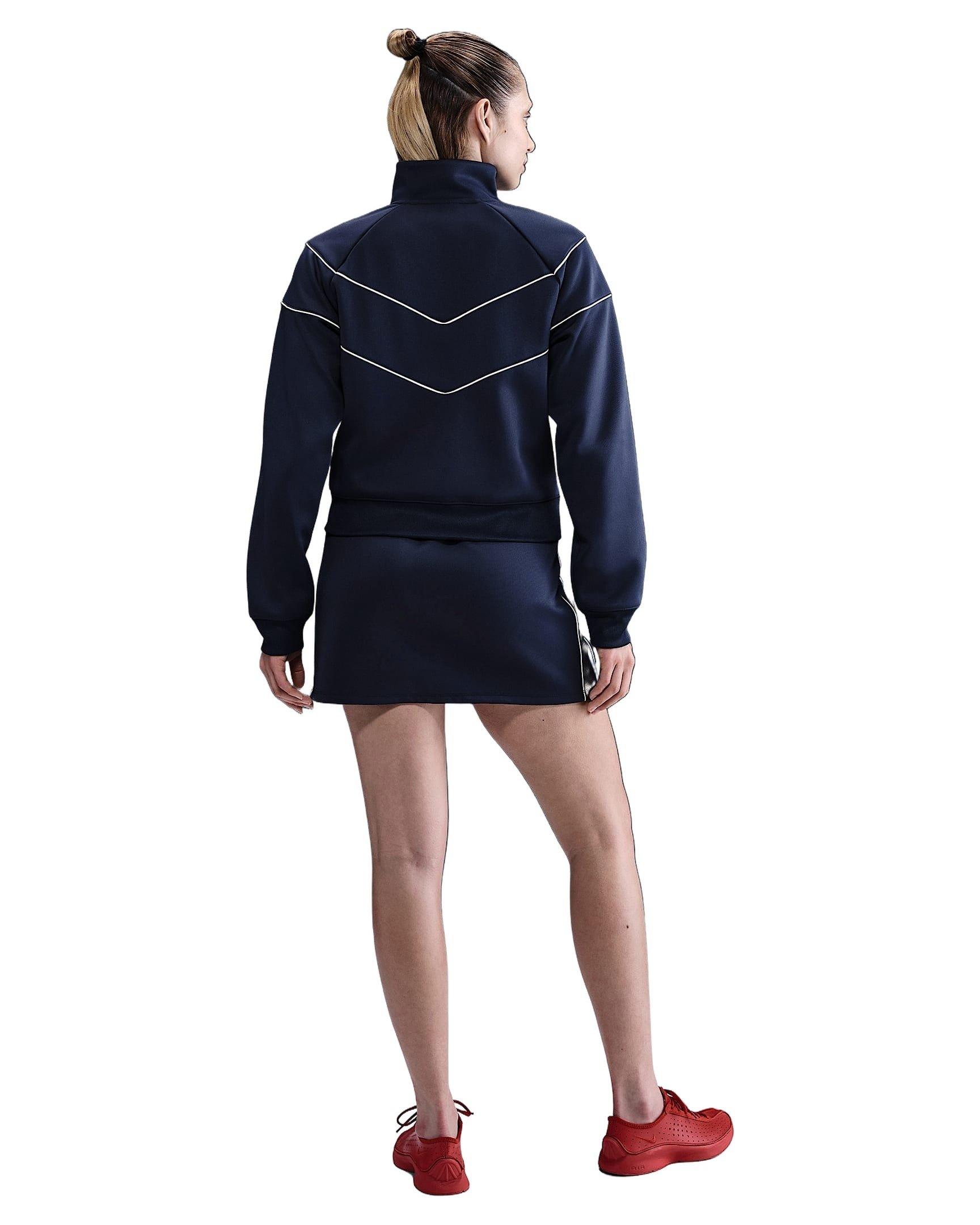 Nike Women's Sportswear Windrunner Knit Jacket -Navy - NAVY Thumbnail View 5