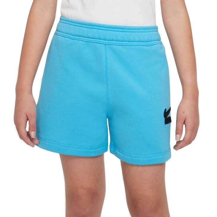 Nike Big Kids' Air French Terry Shorts - Baltic Blue - BALTIC BLUE Thumbnail View 1