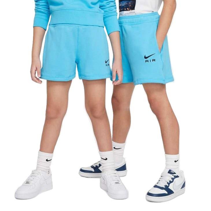 Nike Big Kids' Air French Terry Shorts - Baltic Blue - BALTIC BLUE Thumbnail View 7