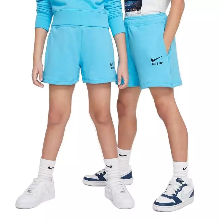 Nike Big Kids' Air French Terry Shorts - Baltic Blue - BALTIC BLUE