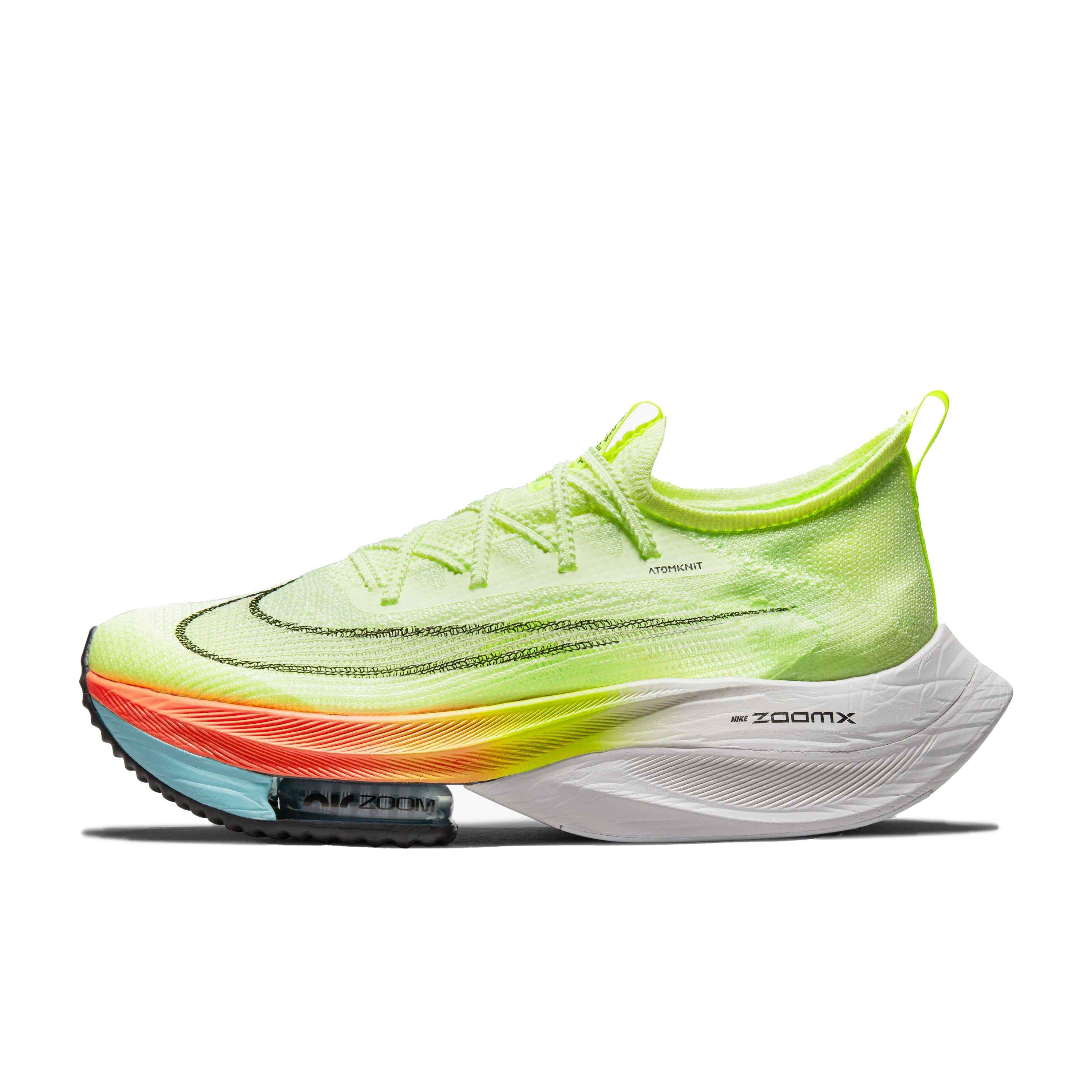 Nike Air Zoom Alphafly NEXT% "Barely Volt/Black/Hyper Orange" Men's Running Shoe - YELLOW Thumbnail View 2