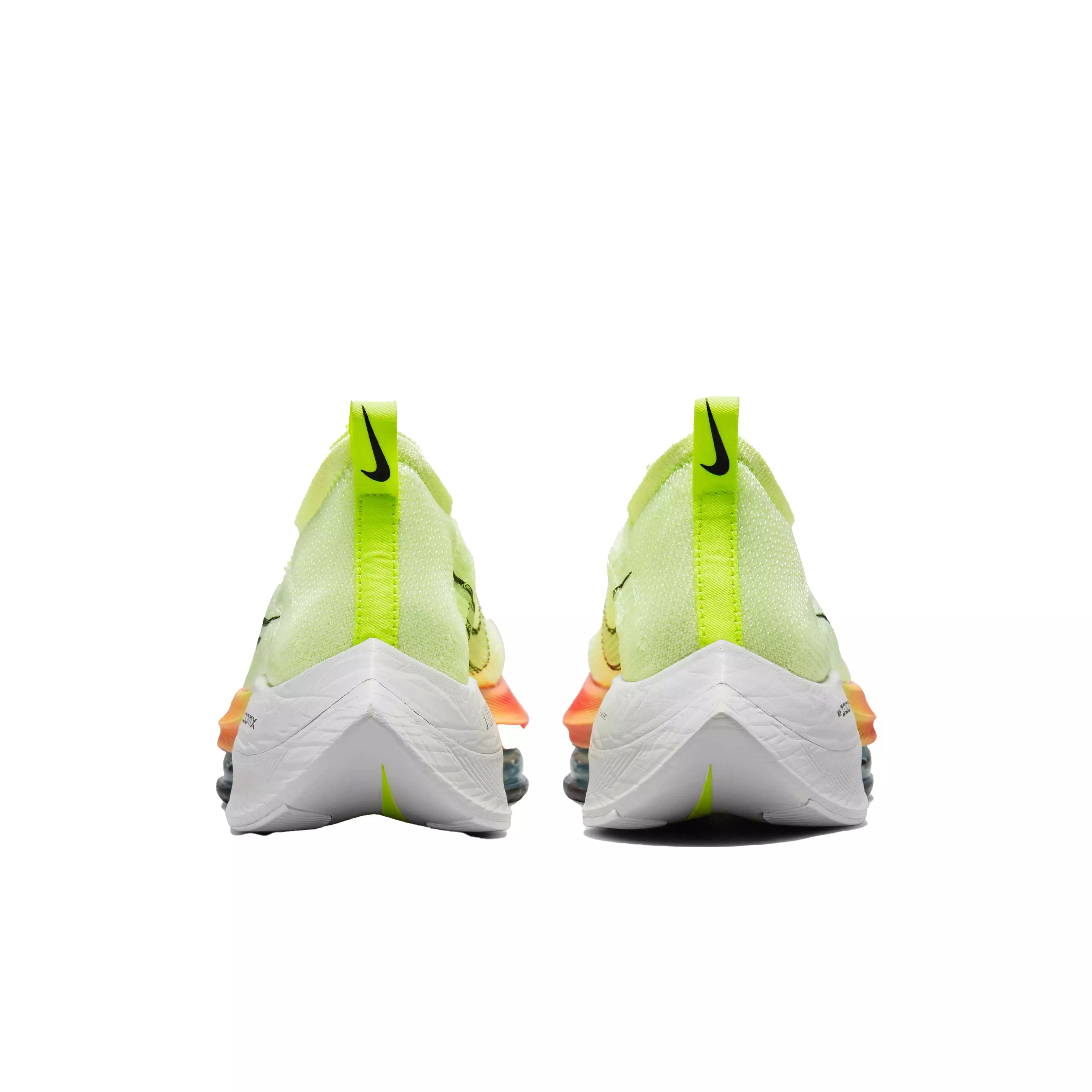 Nike Air Zoom Alphafly NEXT% "Barely Volt/Black/Hyper Orange" Men's Running Shoe - YELLOW