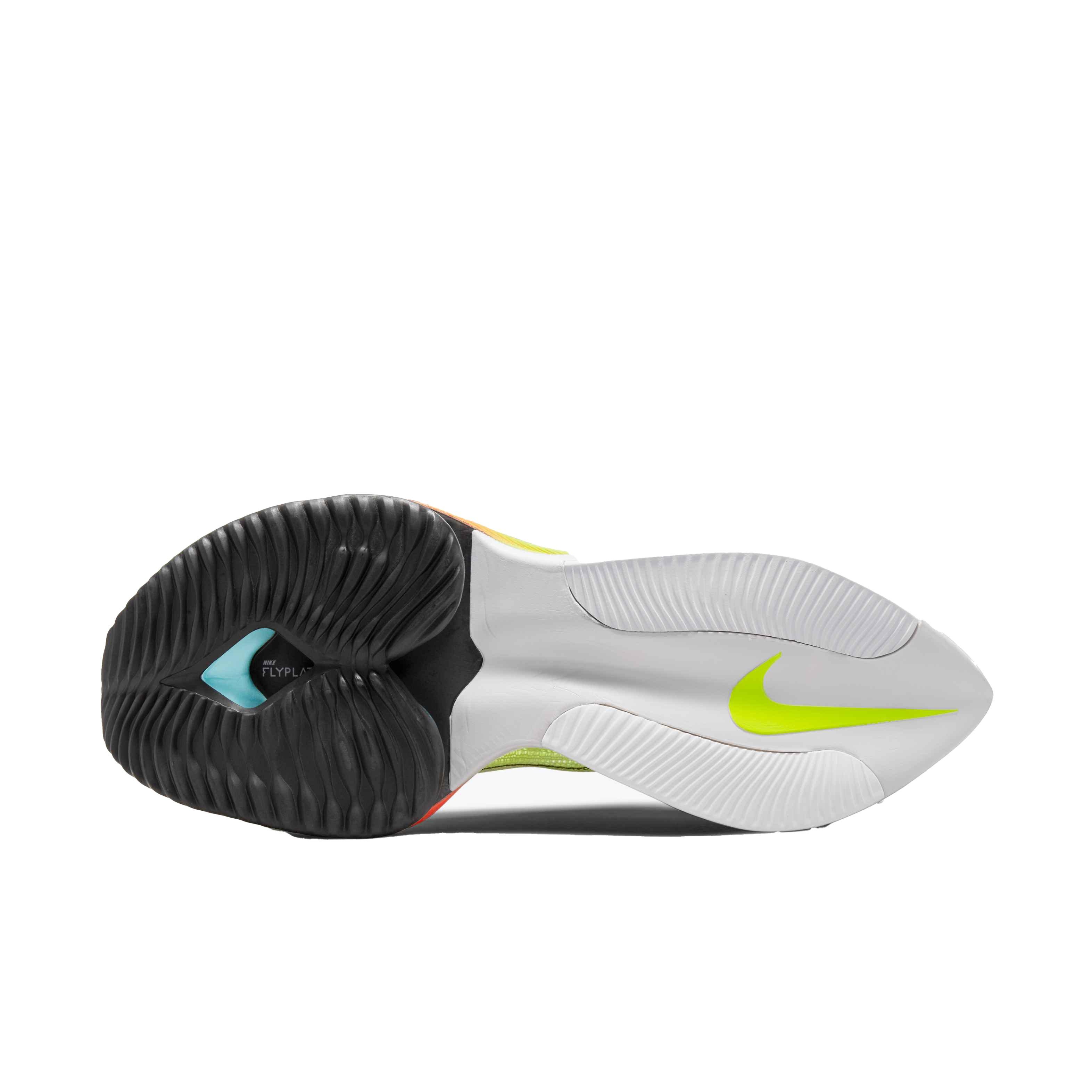 Nike Air Zoom Alphafly NEXT% "Barely Volt/Black/Hyper Orange" Men's Running Shoe - YELLOW Thumbnail View 6