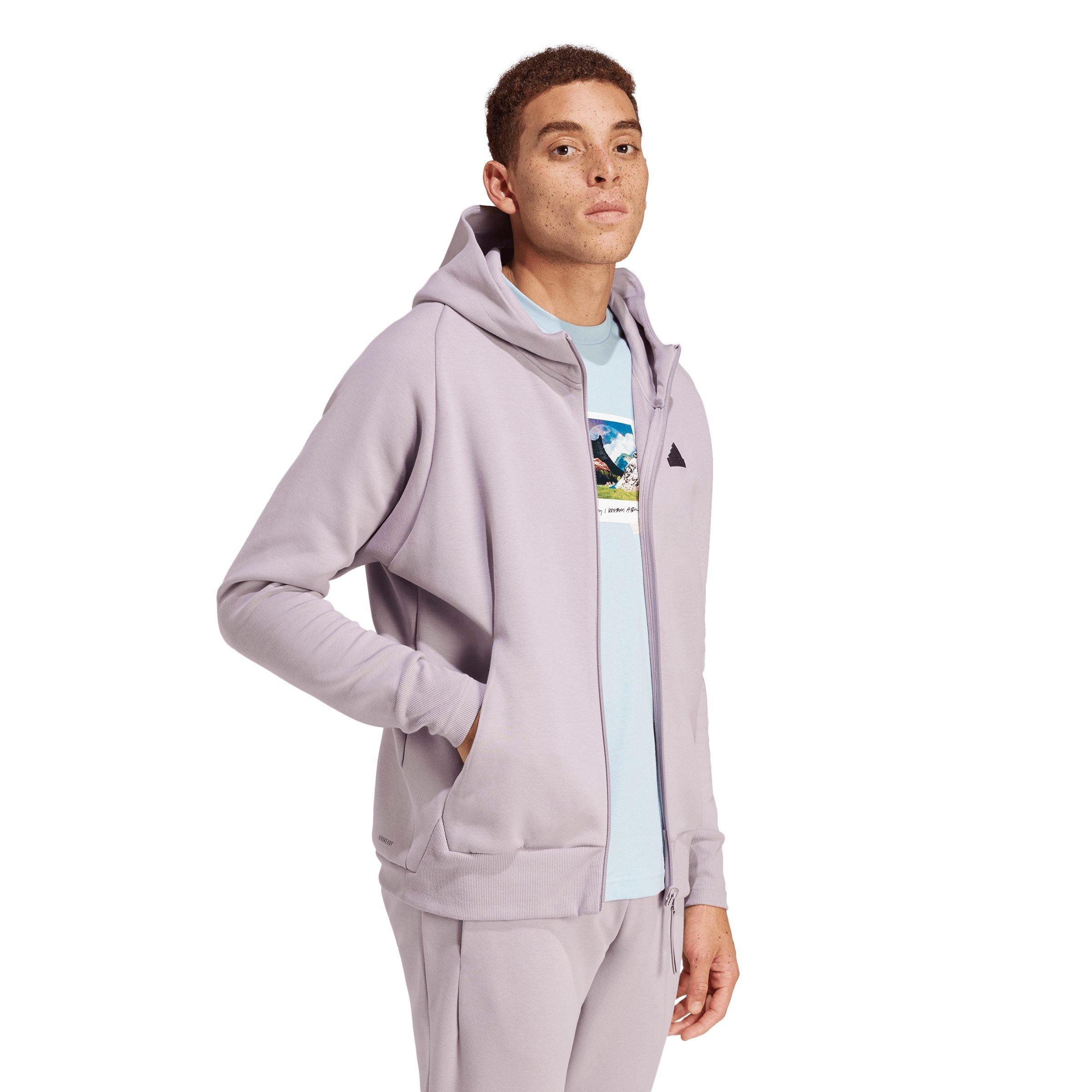 adidas Men's Z.N.E. Premium Full-Zip Hooded Track Jacket - Purple