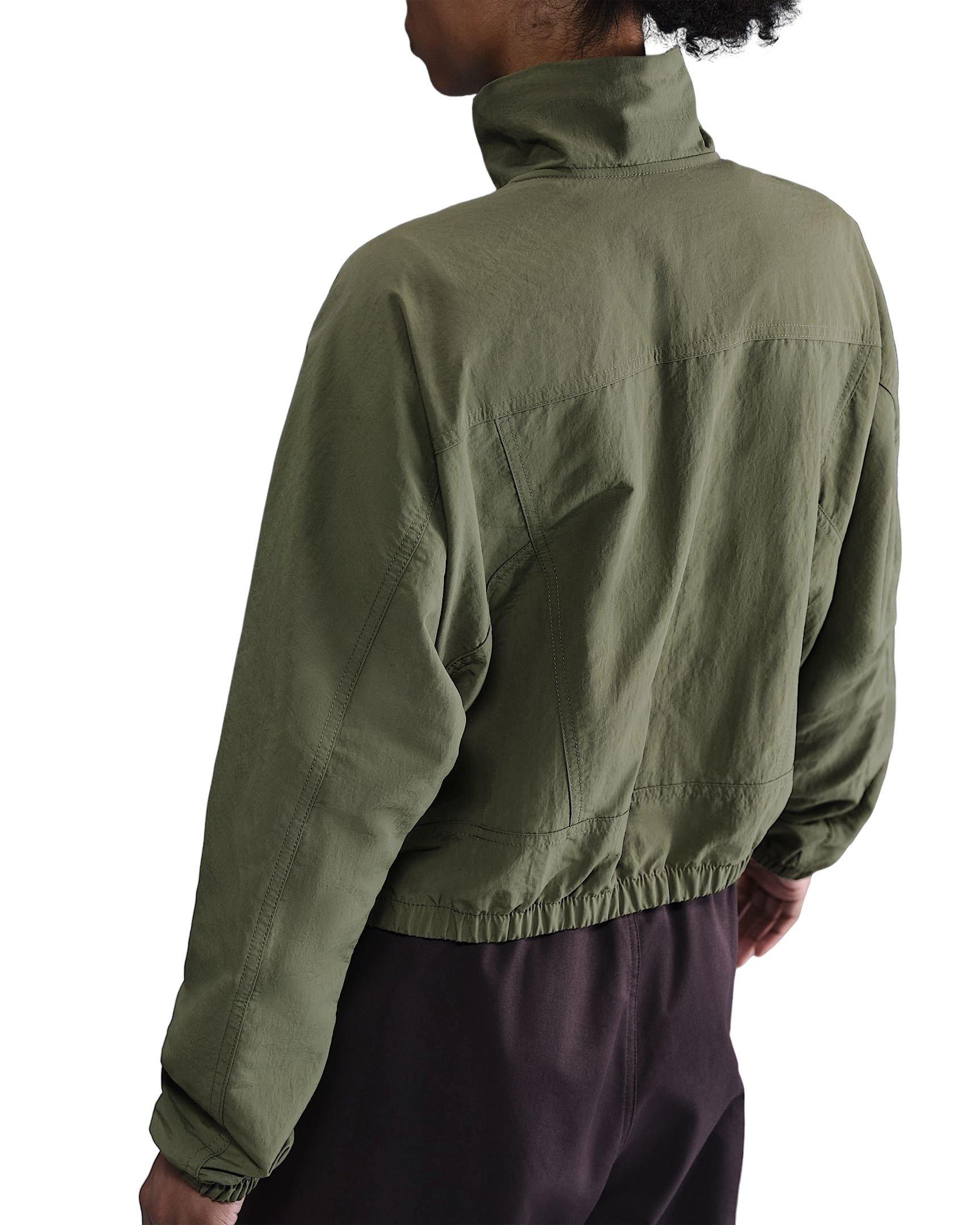 Nike Women's Sportswear Everything Woven Oversized Repel UV Protection Jacket -Olive - OLIVE Thumbnail View 2