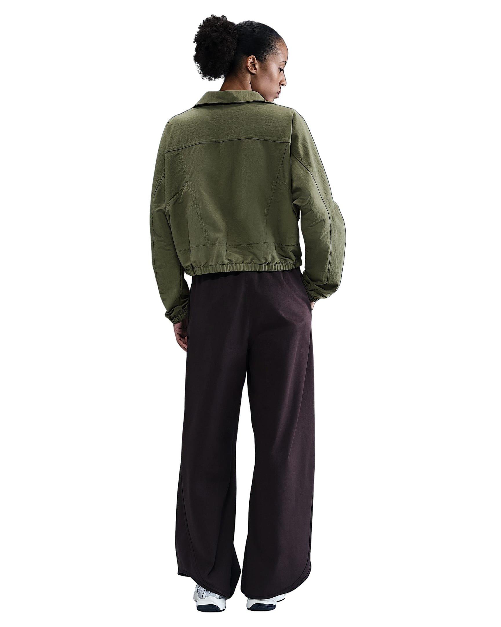 Nike Women's Sportswear Everything Woven Oversized Repel UV Protection Jacket - Olive - OLIVE Thumbnail View 5