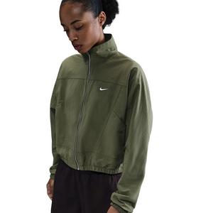 Nike Women's Sportswear Everything Woven Oversized Repel UV Protection Jacket -Olive