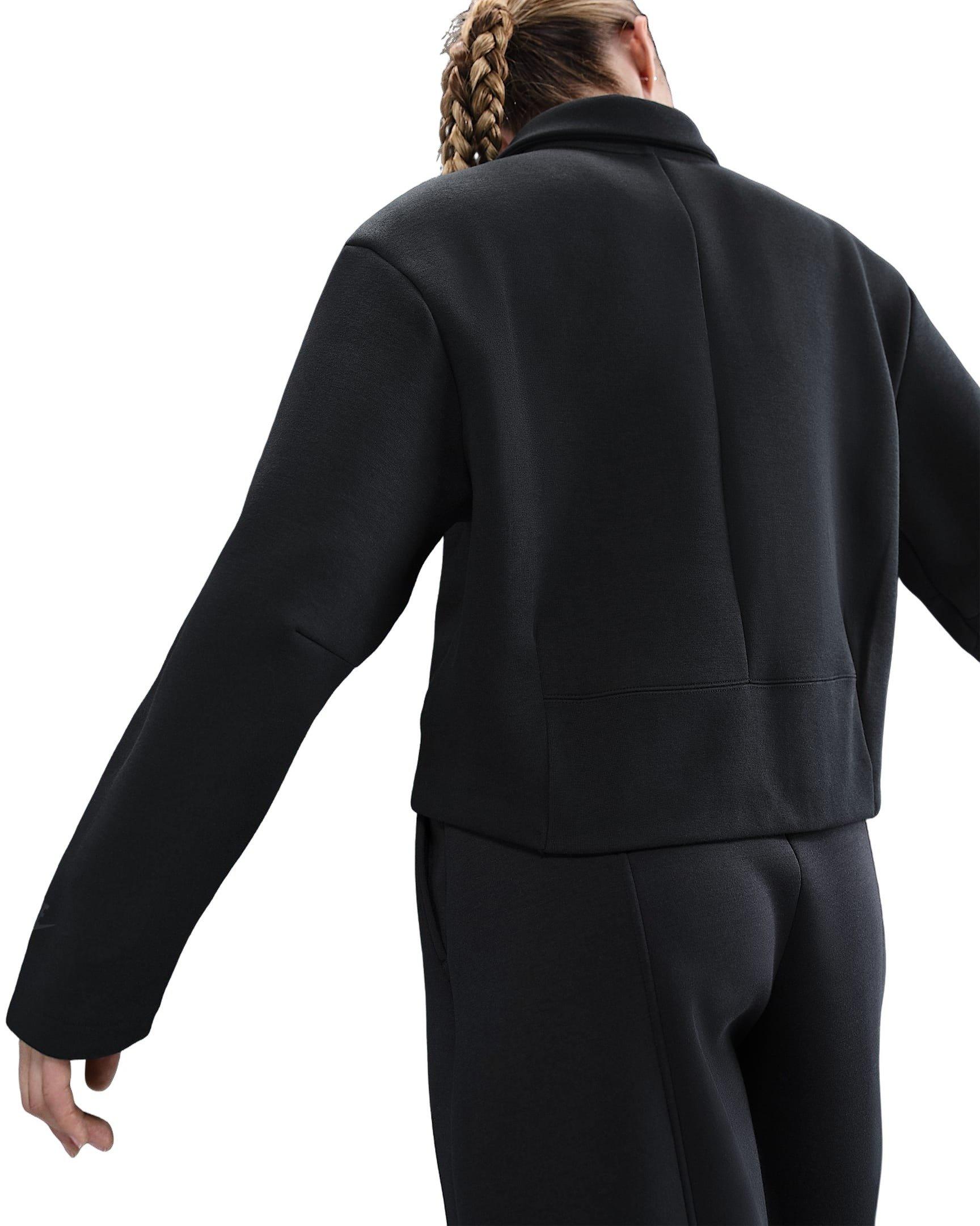 Nike Women's Sportswear Tech Fleece Tailored Jacket - Black - BLACK Thumbnail View 2