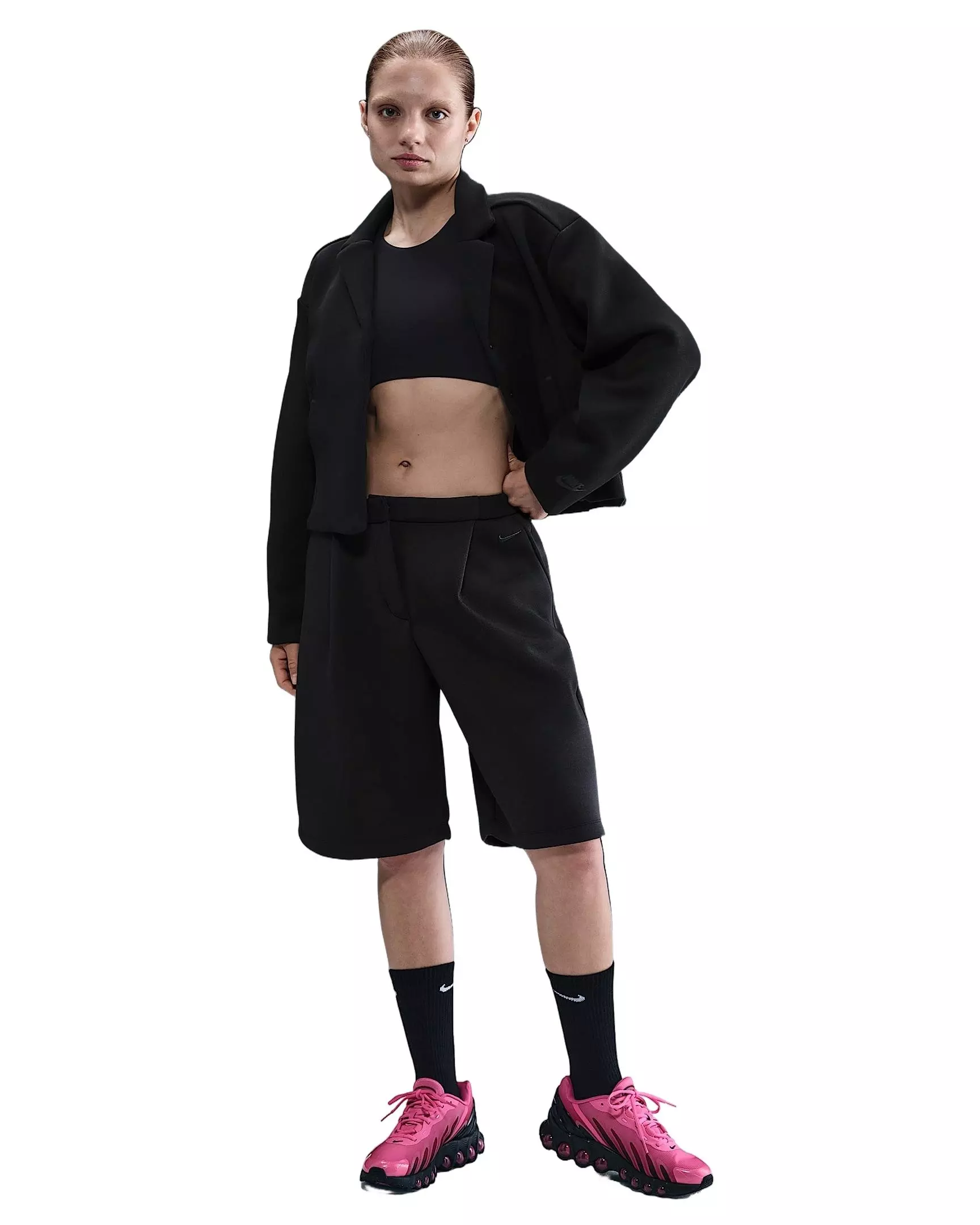 Nike Women's Sportswear Tech Fleece Tailored Jacket -Black - BLACK