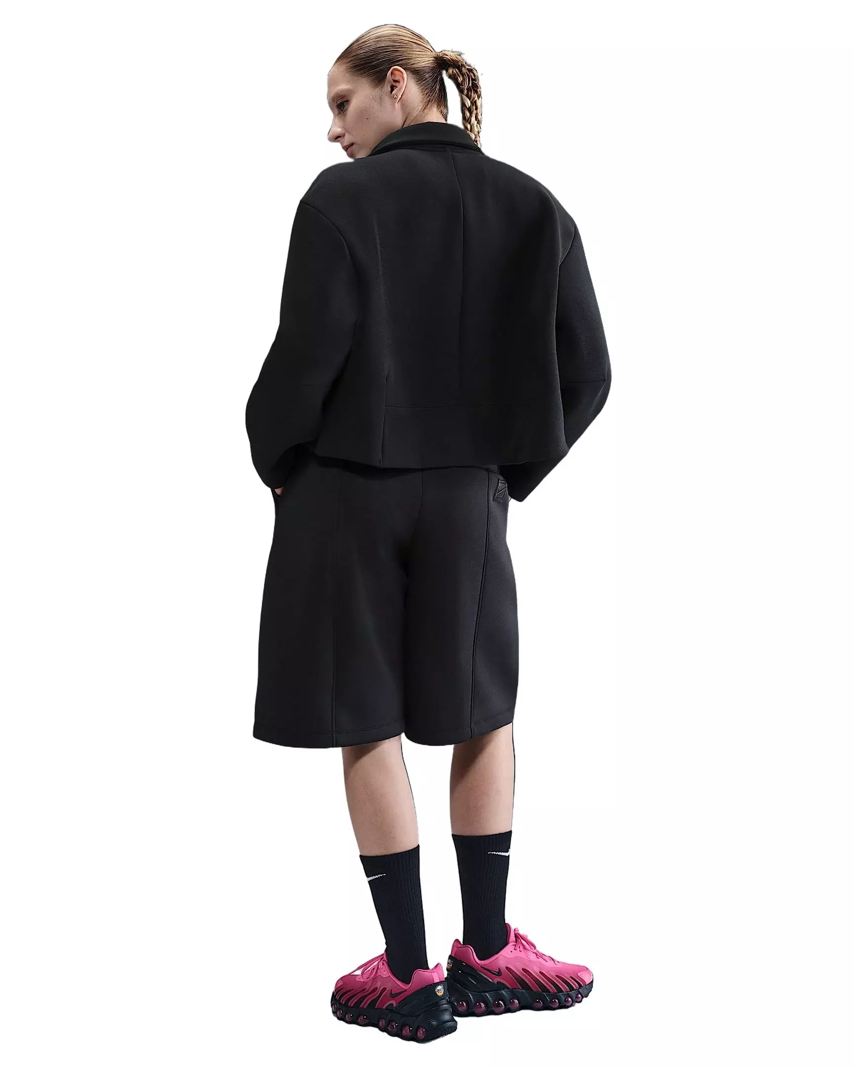 Nike Women's Sportswear Tech Fleece Tailored Jacket -Black - BLACK