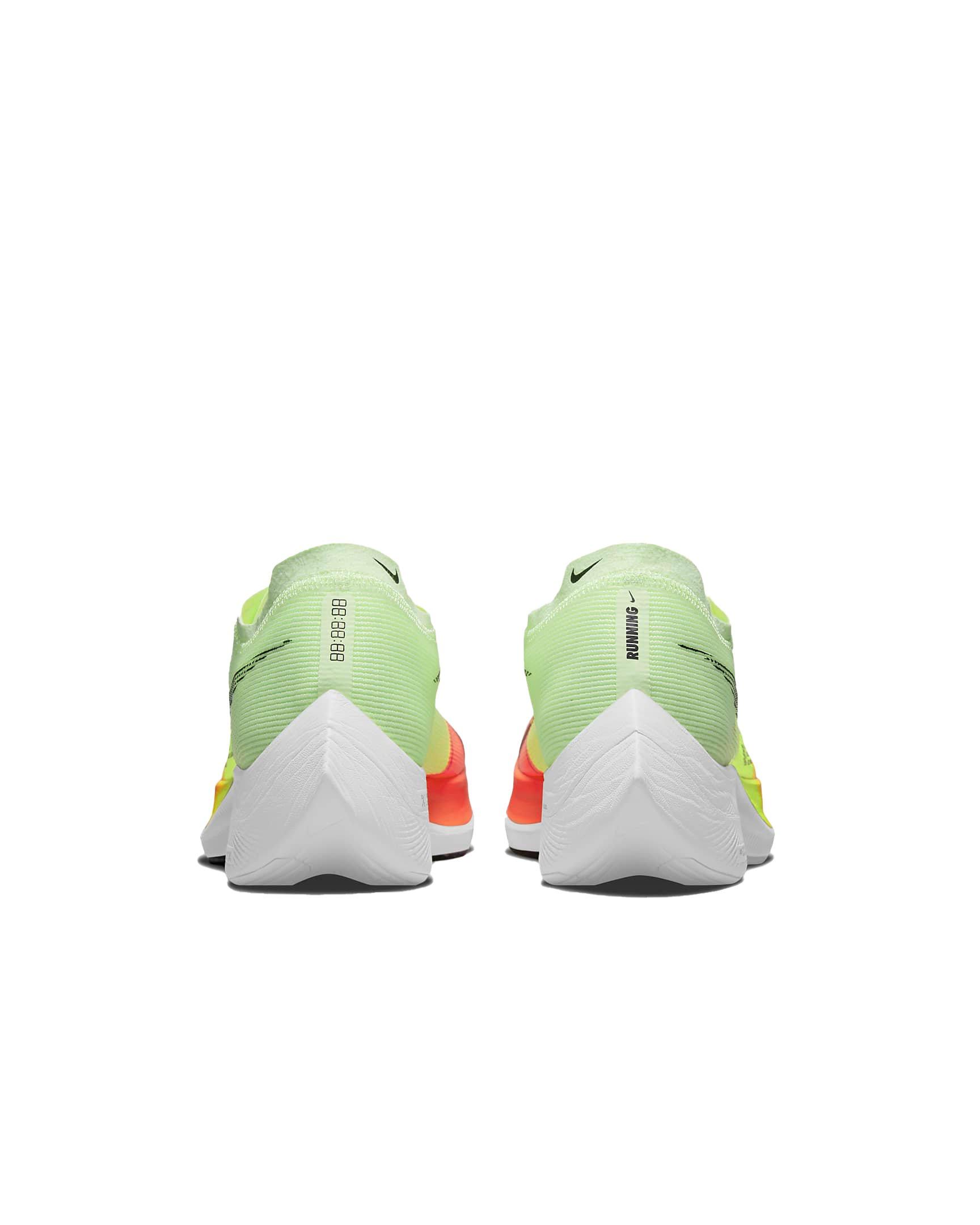 Nike ZoomX Vaporfly Next% 2 "Barely Volt/Hyper Orange/Volt/Black" Men's Running Shoe - YELLOW Thumbnail View 5