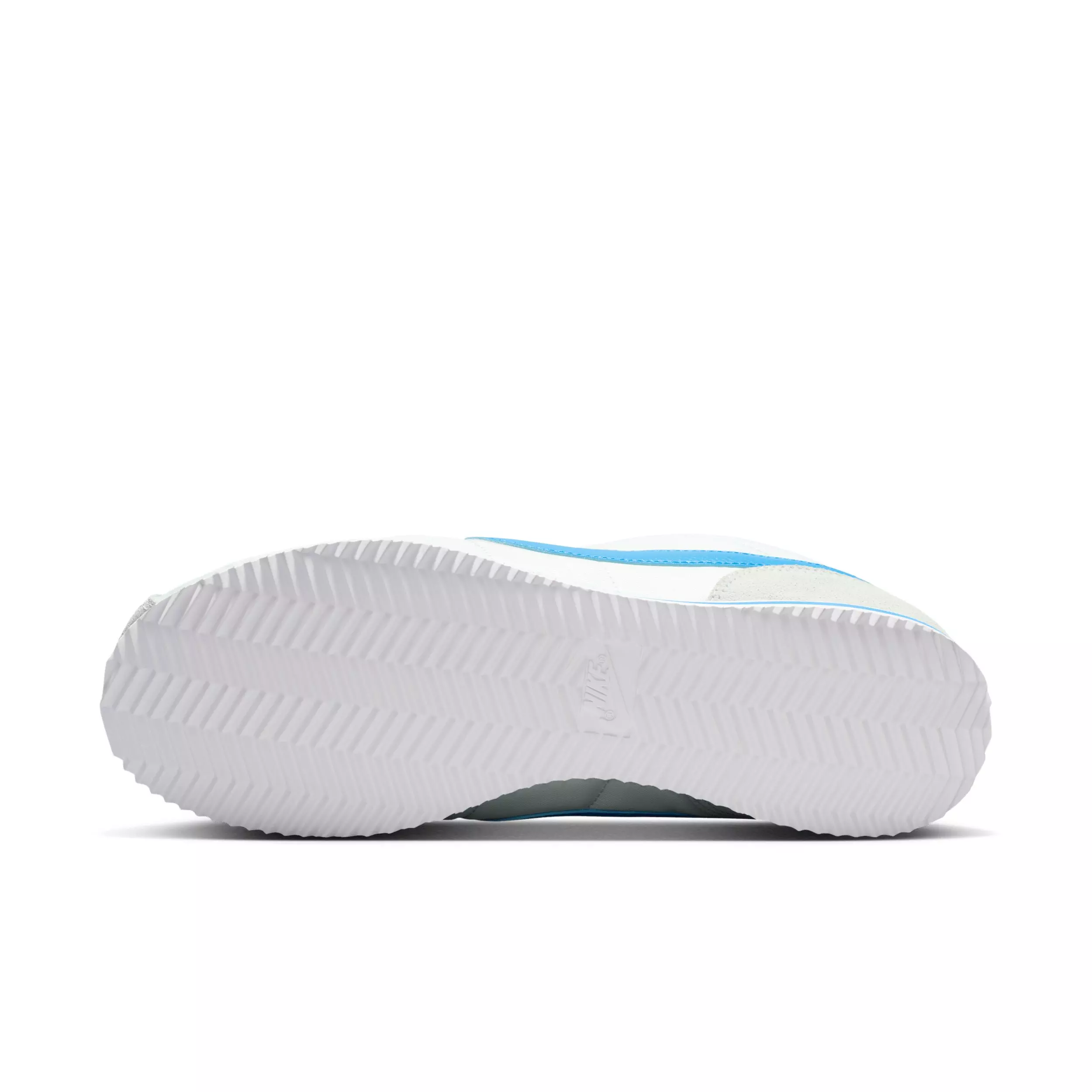 Nike Cortez Textile "Barely Green/White/Safety Orange/Light Photo Blue" Women's Shoe - GREEN/BLUE