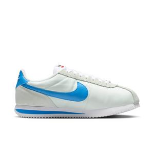 Nike Cortez Textile "Barely Green/White/Safety Orange/Light Photo Blue" Women's Shoe