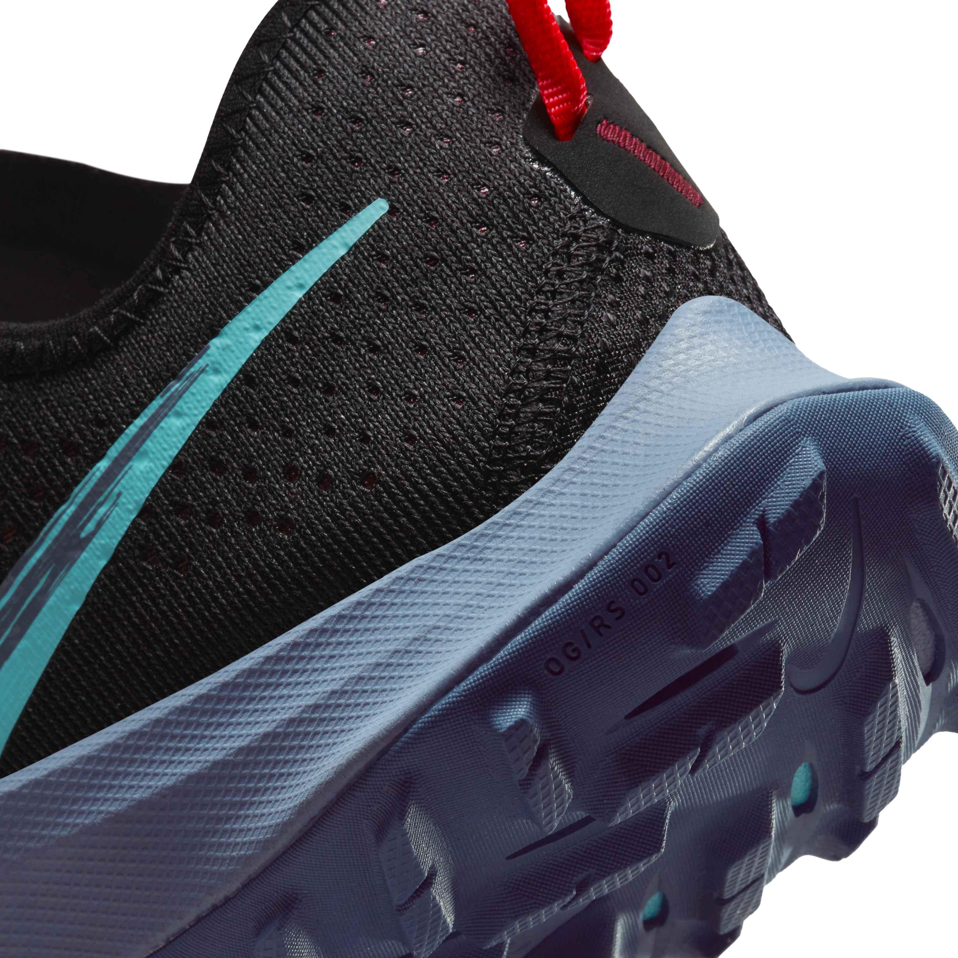 Nike Air Zoom Terra Kiger 7 "Black/Dynamic Turquoise/Dark Beetroot" Men's Running Shoe - BLACK Thumbnail View 8
