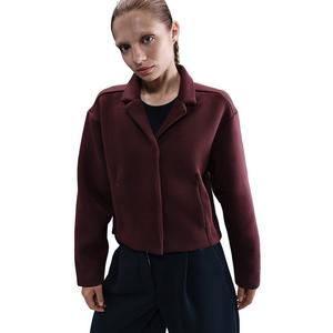 Nike Women's Sportswear Tech Fleece Tailored Jacket -Burgundy