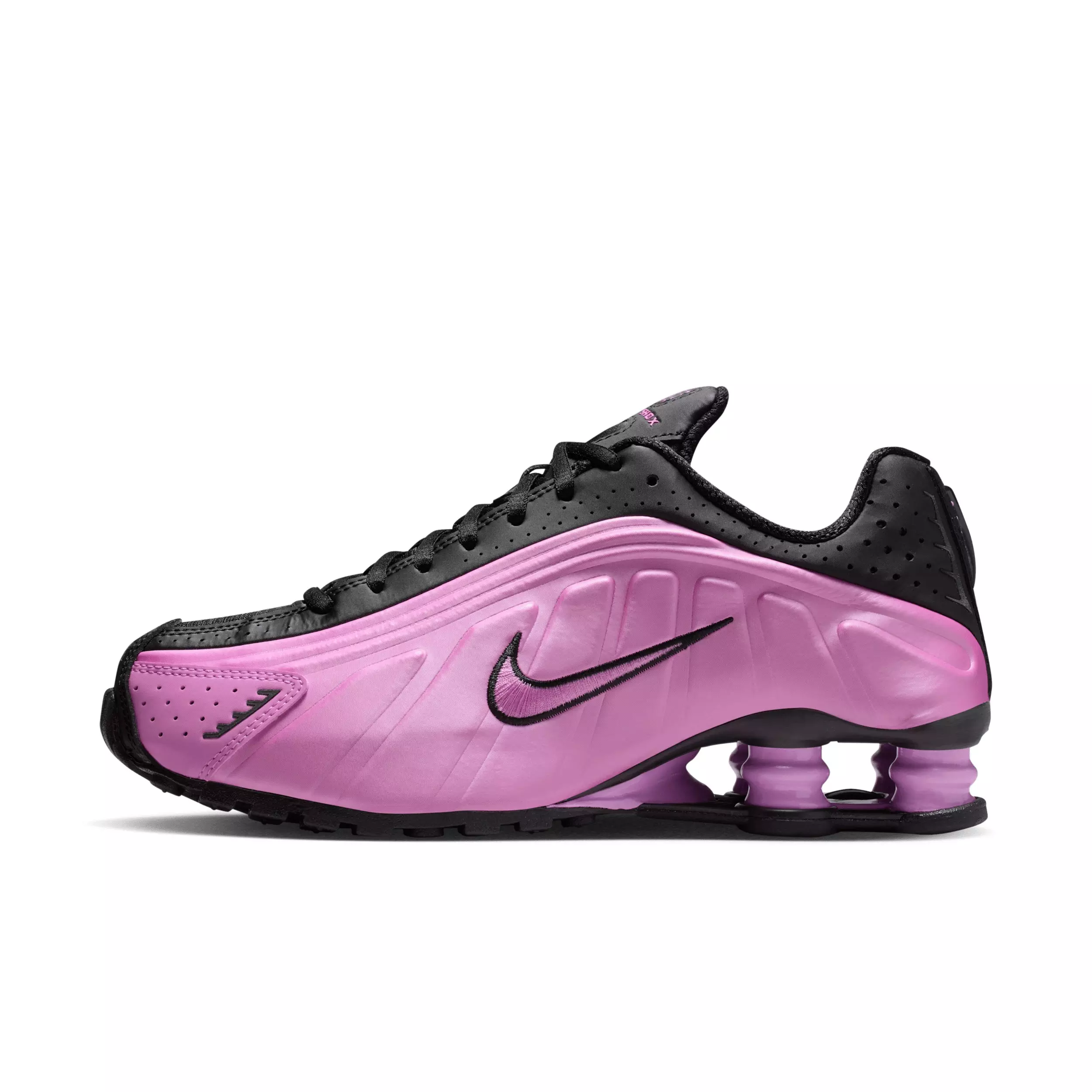 Nike Shox R4 "Black/Light Magenta" Women's Shoe - BLACK/PINK