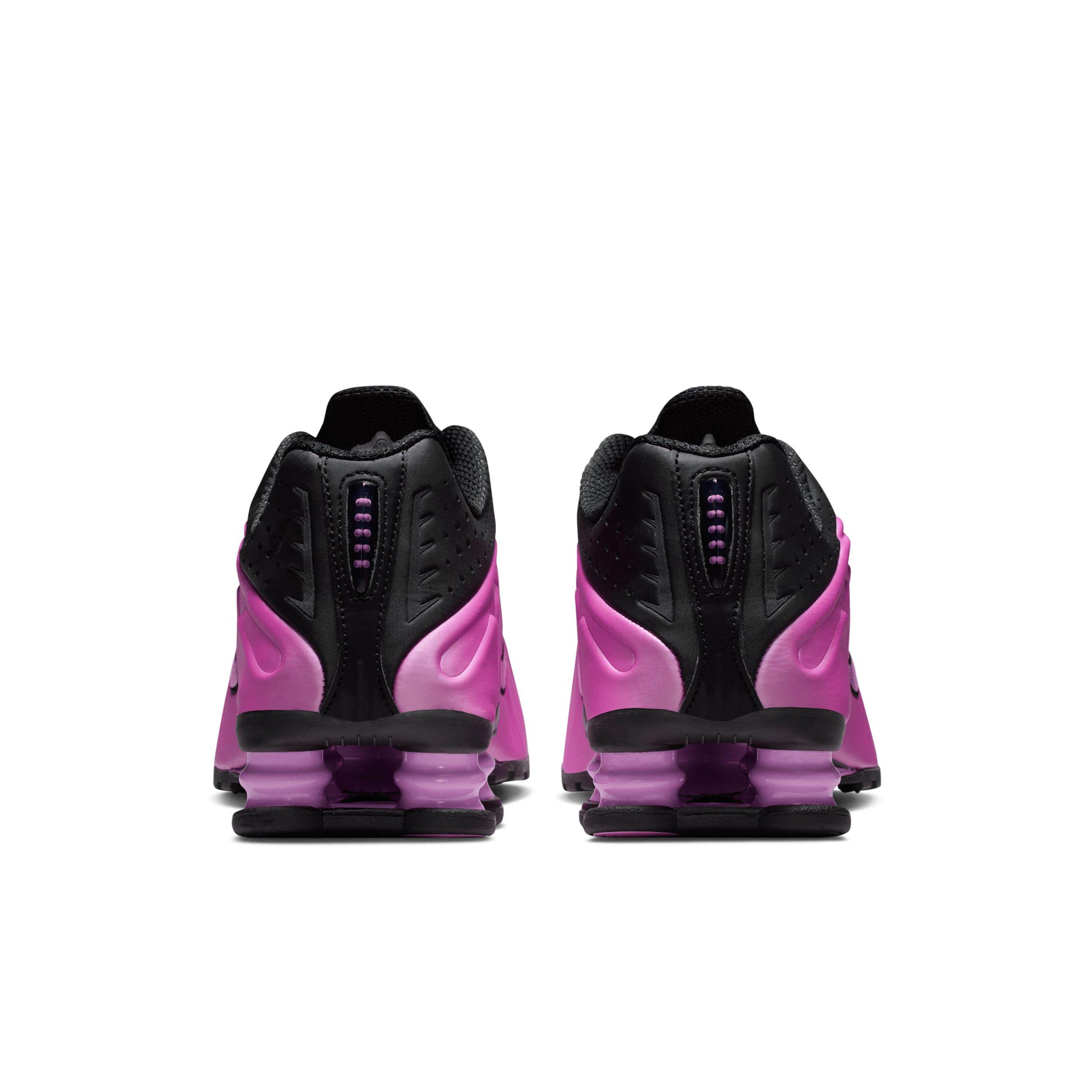 Nike Shox R4 "Black/Light Magenta" Women's Shoe - BLACK/PINK Thumbnail View 5