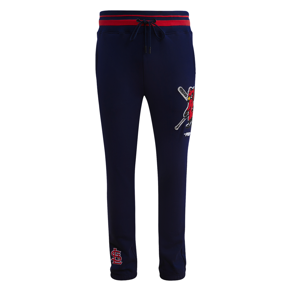 Pro Standard Men's MLB St. Louis Cardinals Retro Mashup Rib Sweatpants -Navy/Red - NAVY/RED Thumbnail View 1
