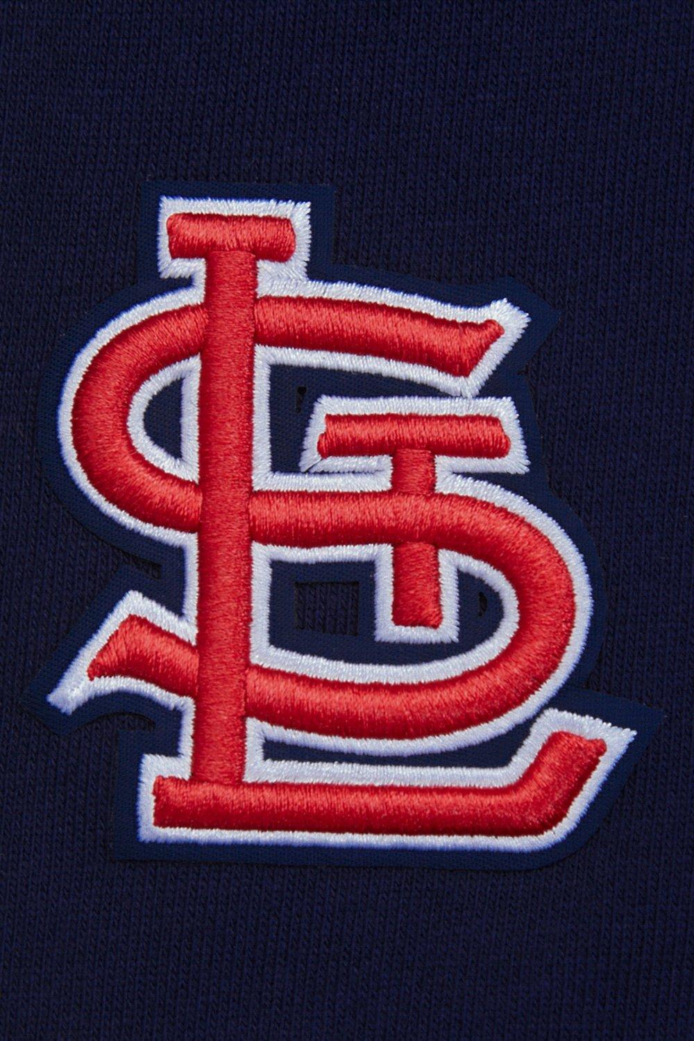 Pro Standard Men's MLB St. Louis Cardinals Retro Mashup Rib Sweatpants - Navy/Red - NAVY/RED Thumbnail View 6