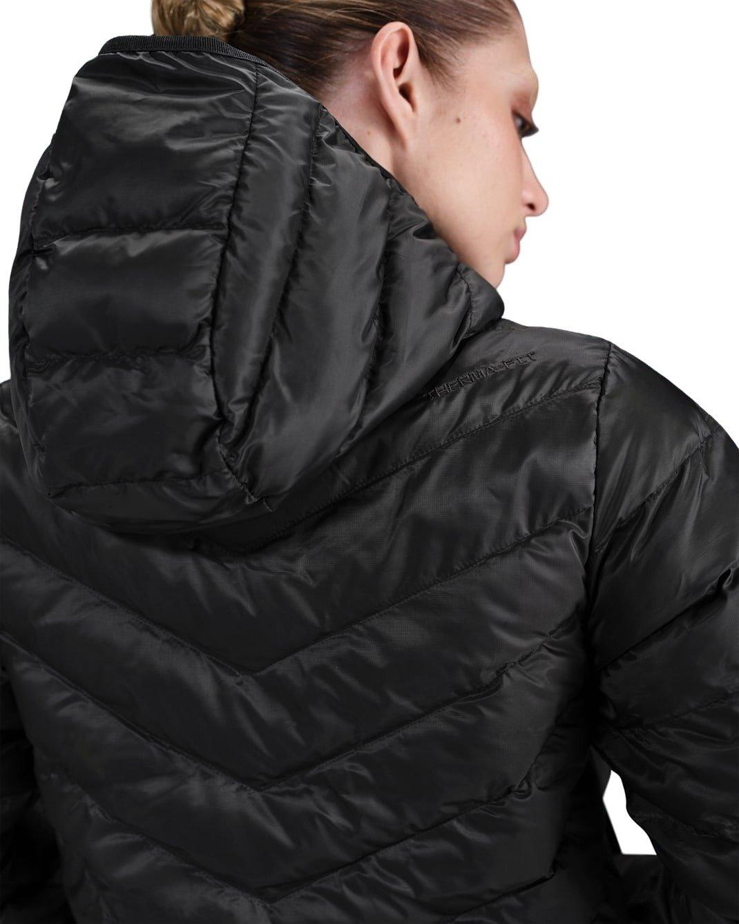 Nike Women's Sportswear Windpuffer Therma-FIT Hooded Puffer -Black - BLACK Thumbnail View 2