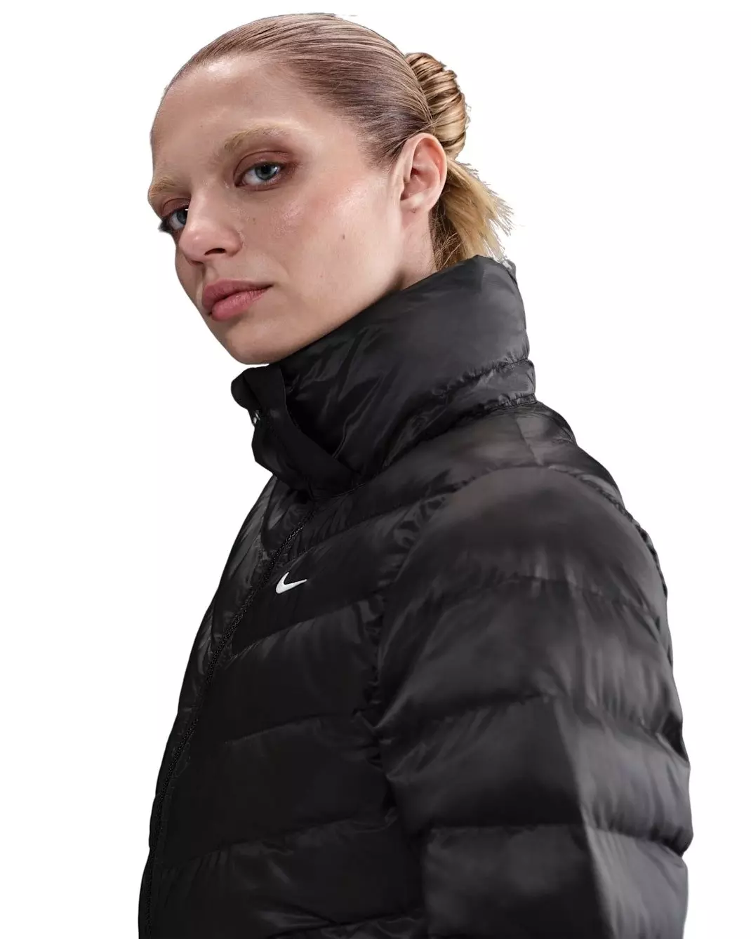 Nike Women's Sportswear Windpuffer Therma-FIT Hooded Puffer -Black - BLACK
