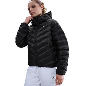 Nike Women's Sportswear Windpuffer Therma-FIT Hooded Puffer -Black