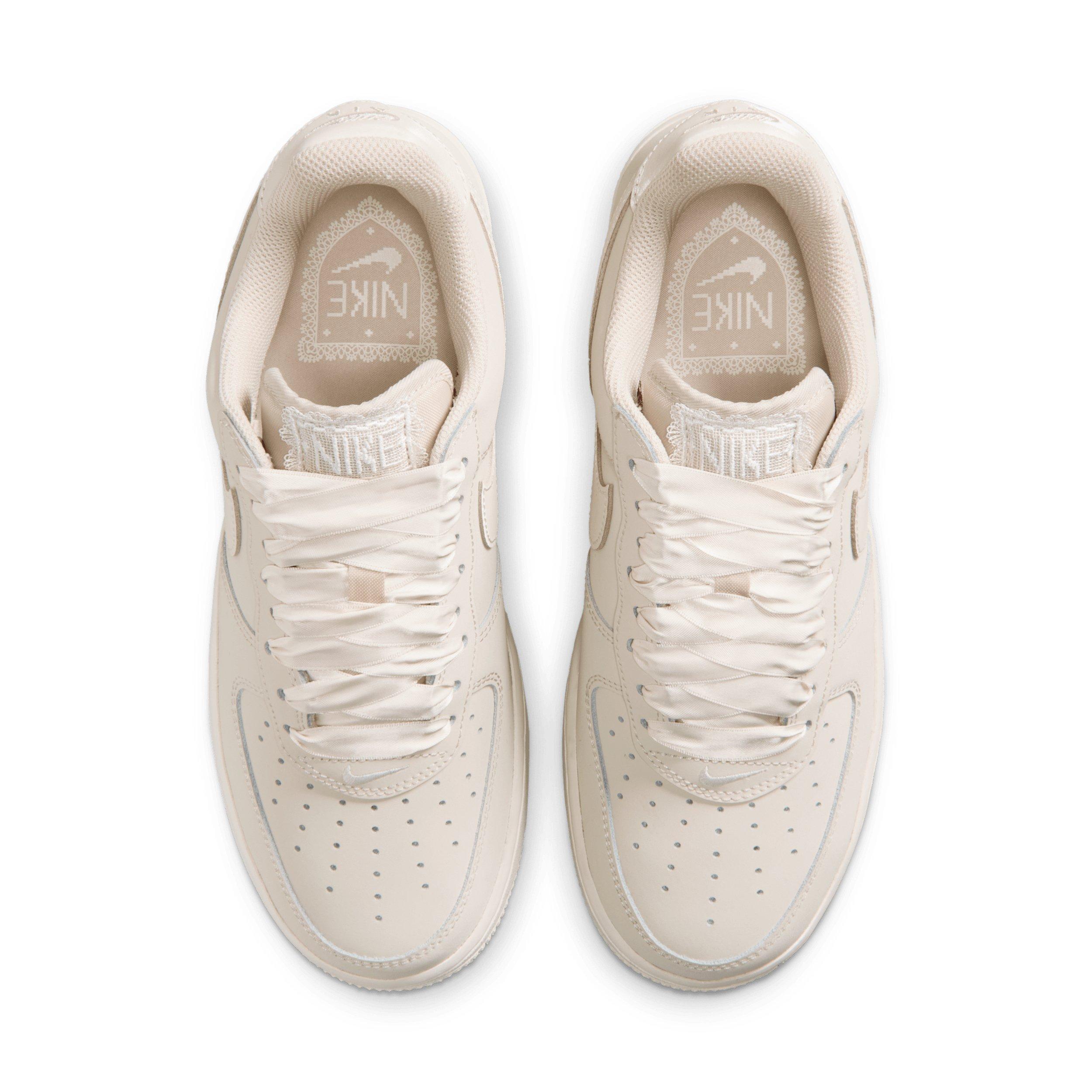 Nike Air Force 1 Retro Premium "Oatmeal/Oatmeal/Pale Ivory" Women's Shoe - OATMEAL/OATMEAL/IVORY Thumbnail View 4