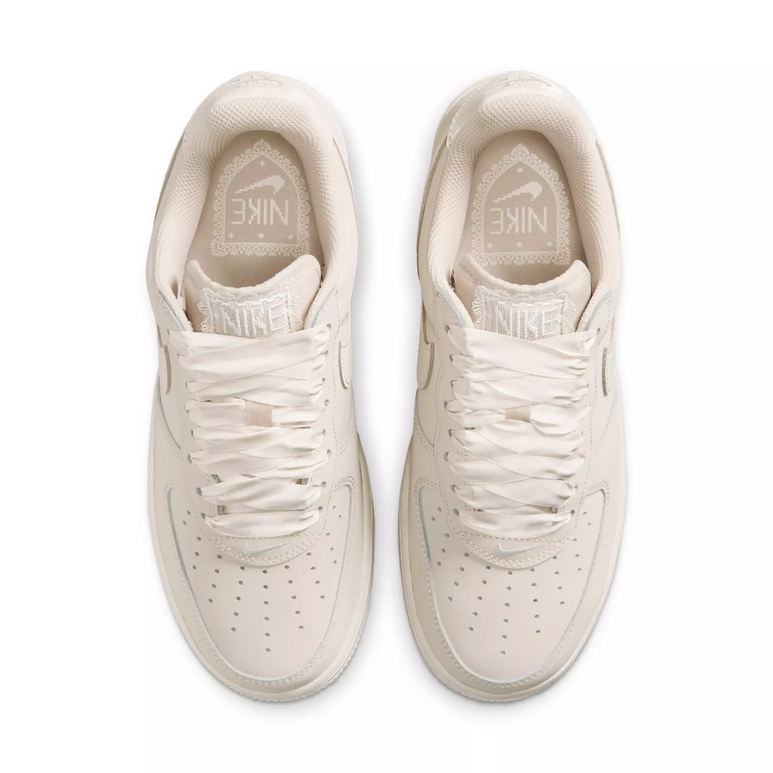 Nike Air Force 1 Retro Premium "Oatmeal/Oatmeal/Pale Ivory" Women's Shoe - OATMEAL/OATMEAL/IVORY