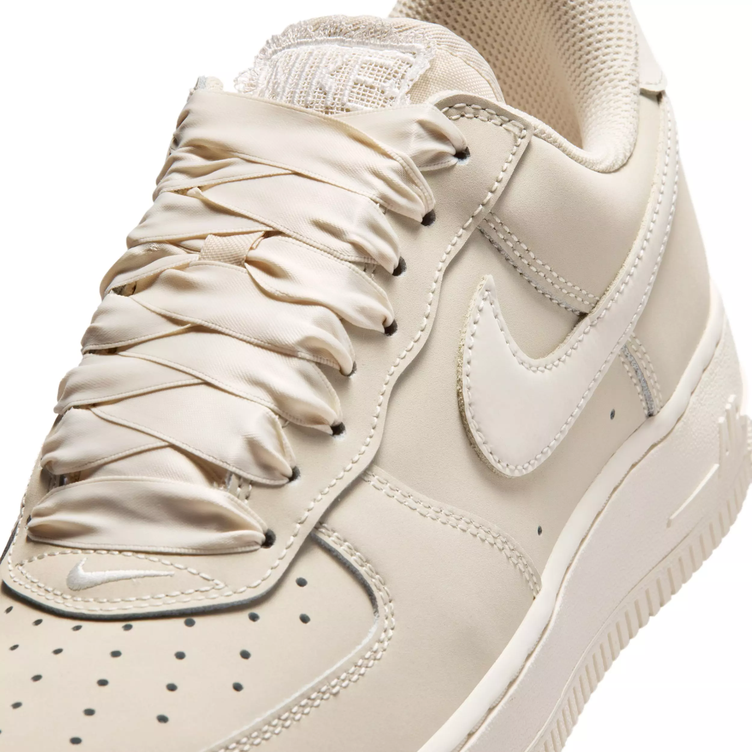 Nike Air Force 1 Retro Premium "Oatmeal/Oatmeal/Pale Ivory" Women's Shoe - OATMEAL/OATMEAL/IVORY