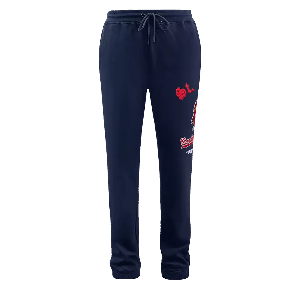 Pro Standard Men's MLB St. Louis Cardinals Old English Sweatpants -Navy - NAVY