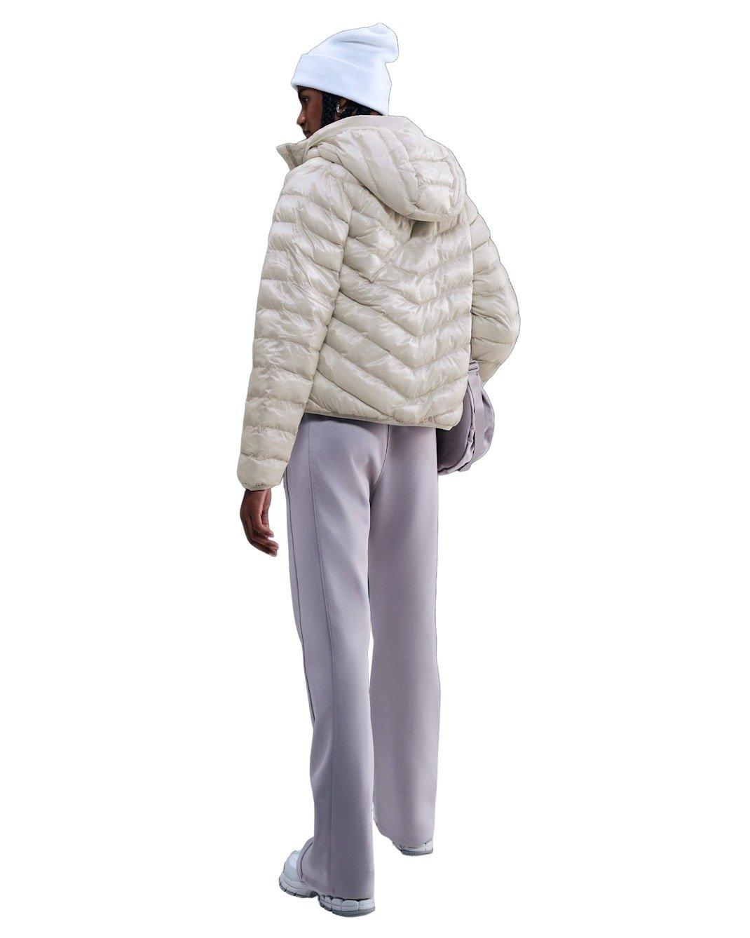 Nike Women's Sportswear Windpuffer Therma-FIT Hooded Puffer -Lt Bone - LT BONE Thumbnail View 6