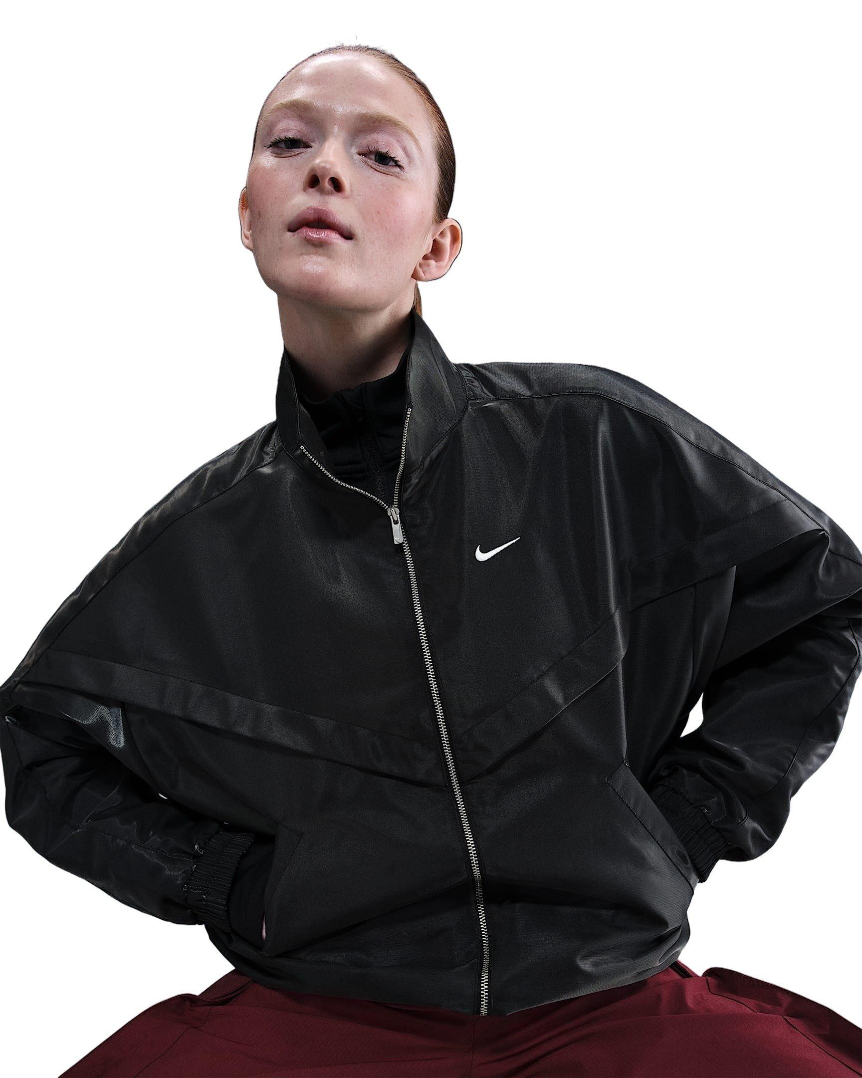 Nike Women's Sportswear Shine Windrunner Jacket - Black - BLACK Thumbnail View 1