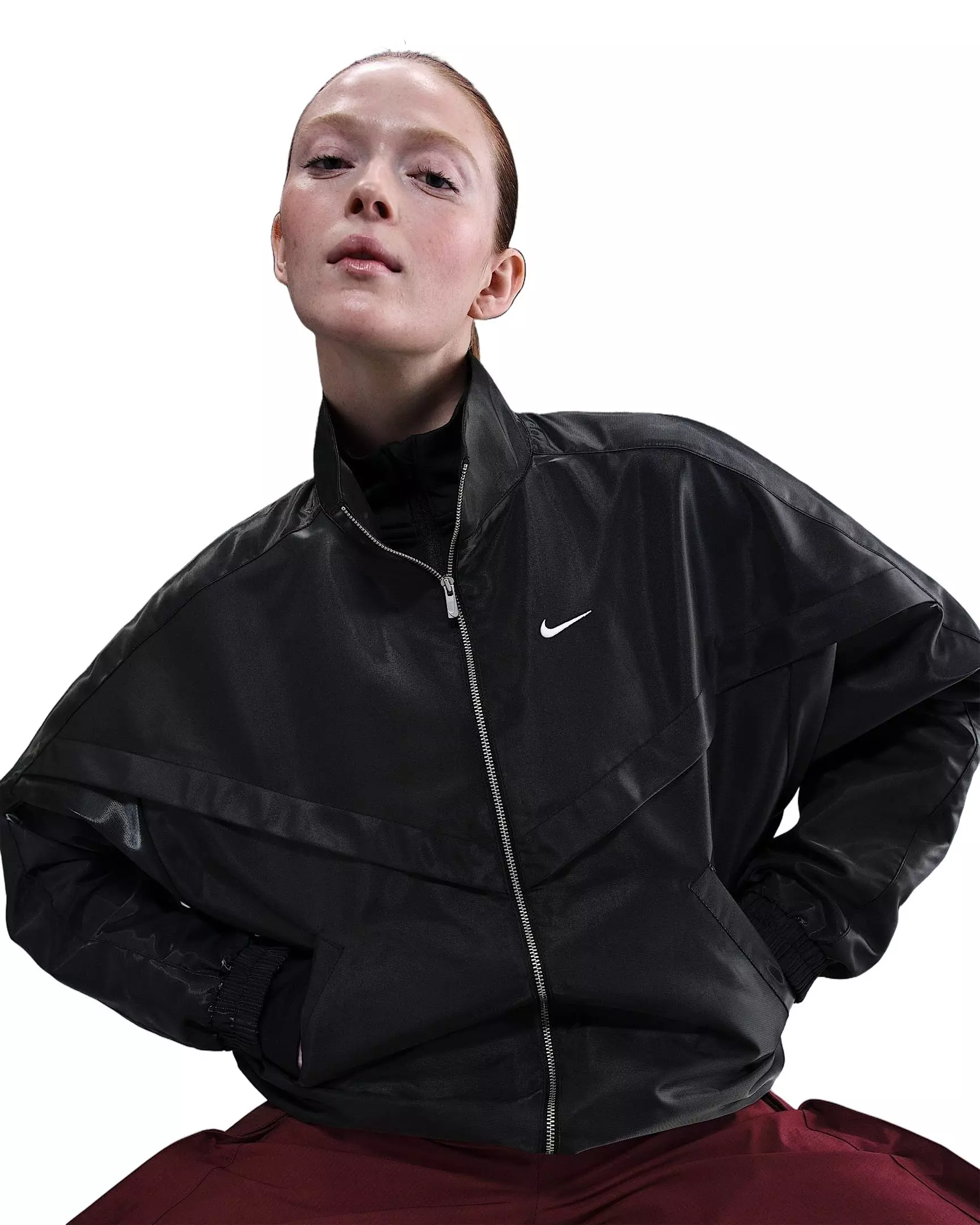 Nike Women's Sportswear Shine Windrunner Jacket - Black - BLACK