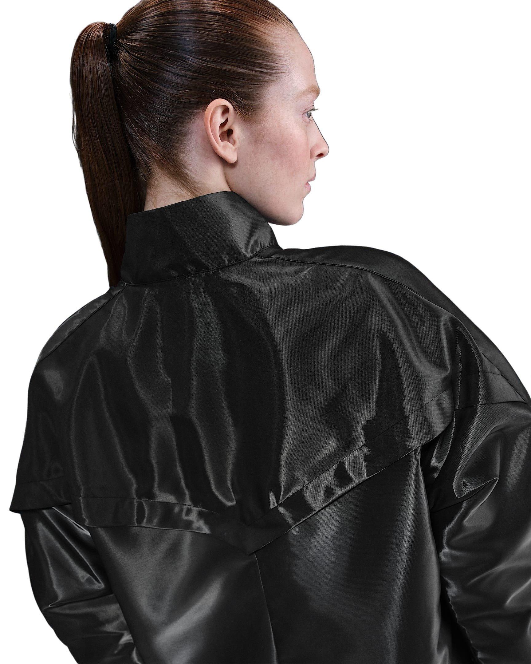 Nike Women's Sportswear Shine Windrunner Jacket -Black - BLACK Thumbnail View 2