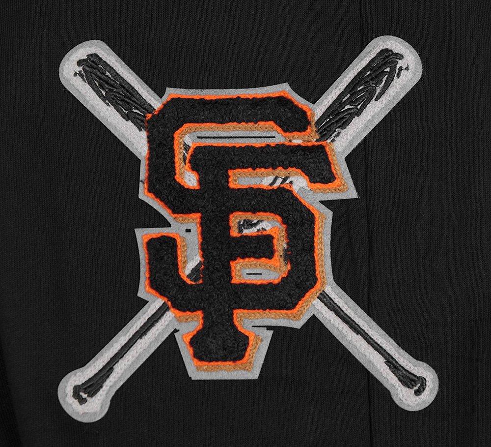 Pro Standard Men's MLB San Francisco Giants Mashup Rib Sweatpants - Black/Orange - BLACK/ORANGE Thumbnail View 5