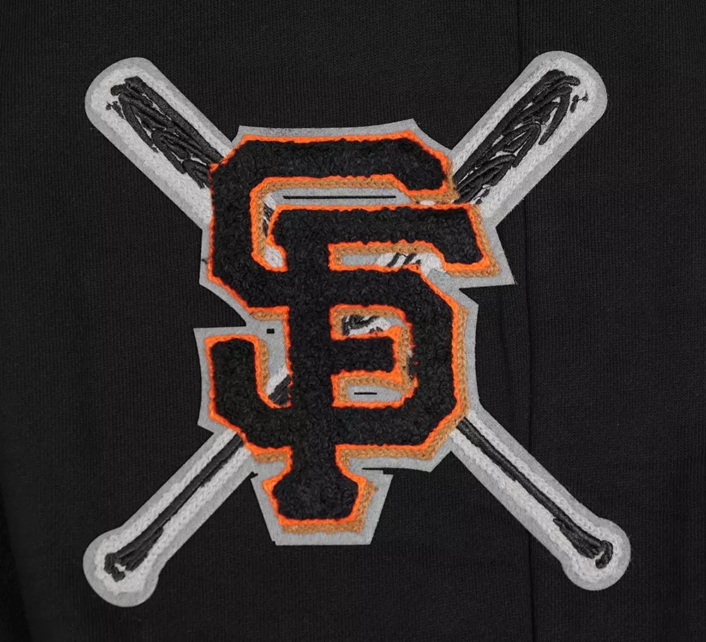 Pro Standard Men's MLB San Francisco Giants Mashup Rib Sweatpants - Black/Orange - BLACK/ORANGE
