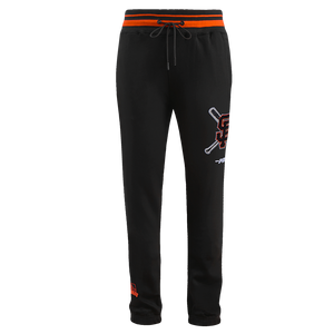 Pro Standard Men's MLB San Francisco Giants Mashup Rib Sweatpants -Black/Orange