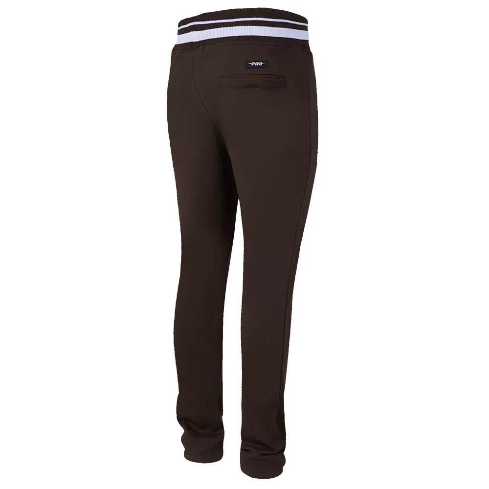 Pro Standard Men's MLB San Diego Padres Mashup Rib Sweatpants - Brown - BROWN