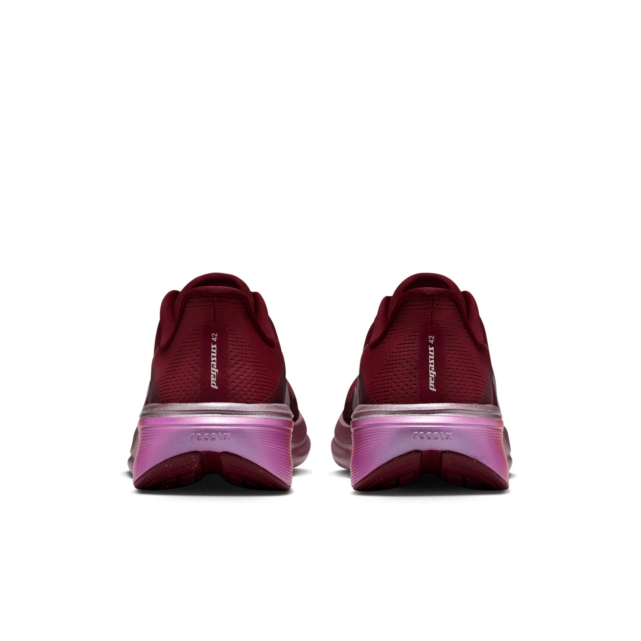 Nike Pegasus 42 SE "Team Red/Atomic Pink/Bordeaux/Barely Green" Women's Running Shoe - RED/PINK Thumbnail View 5