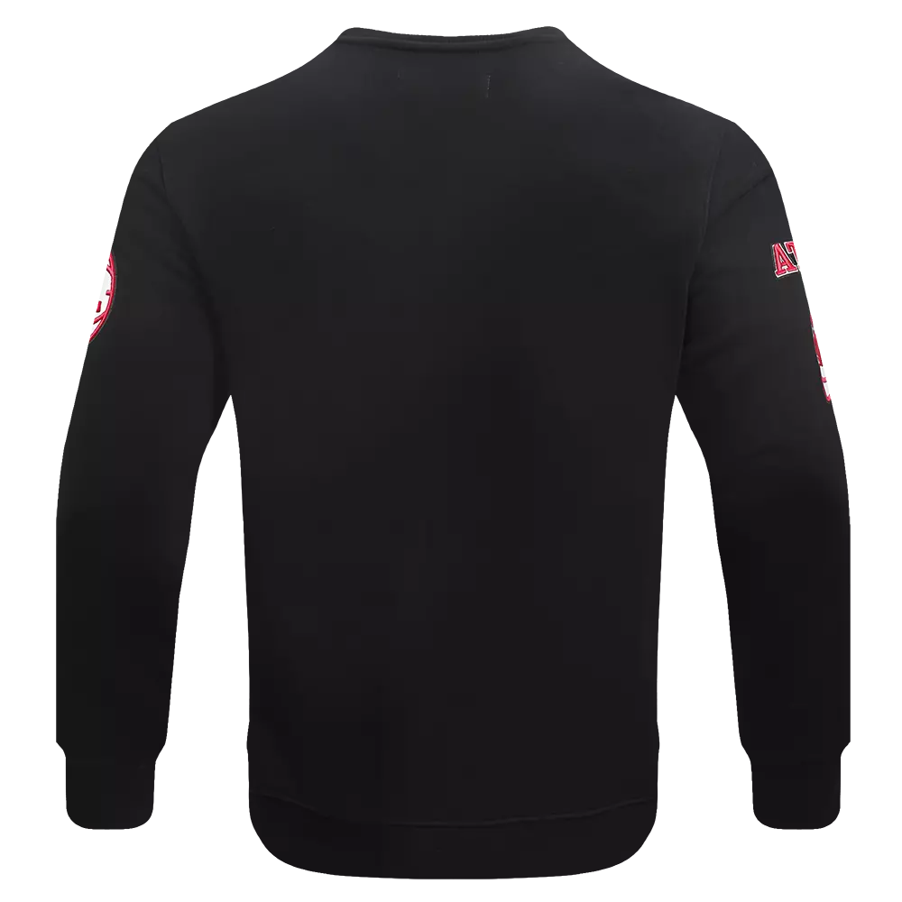 Pro Standard Men's NBA Atlanta Hawks Old English Crewneck -Black - BLACK