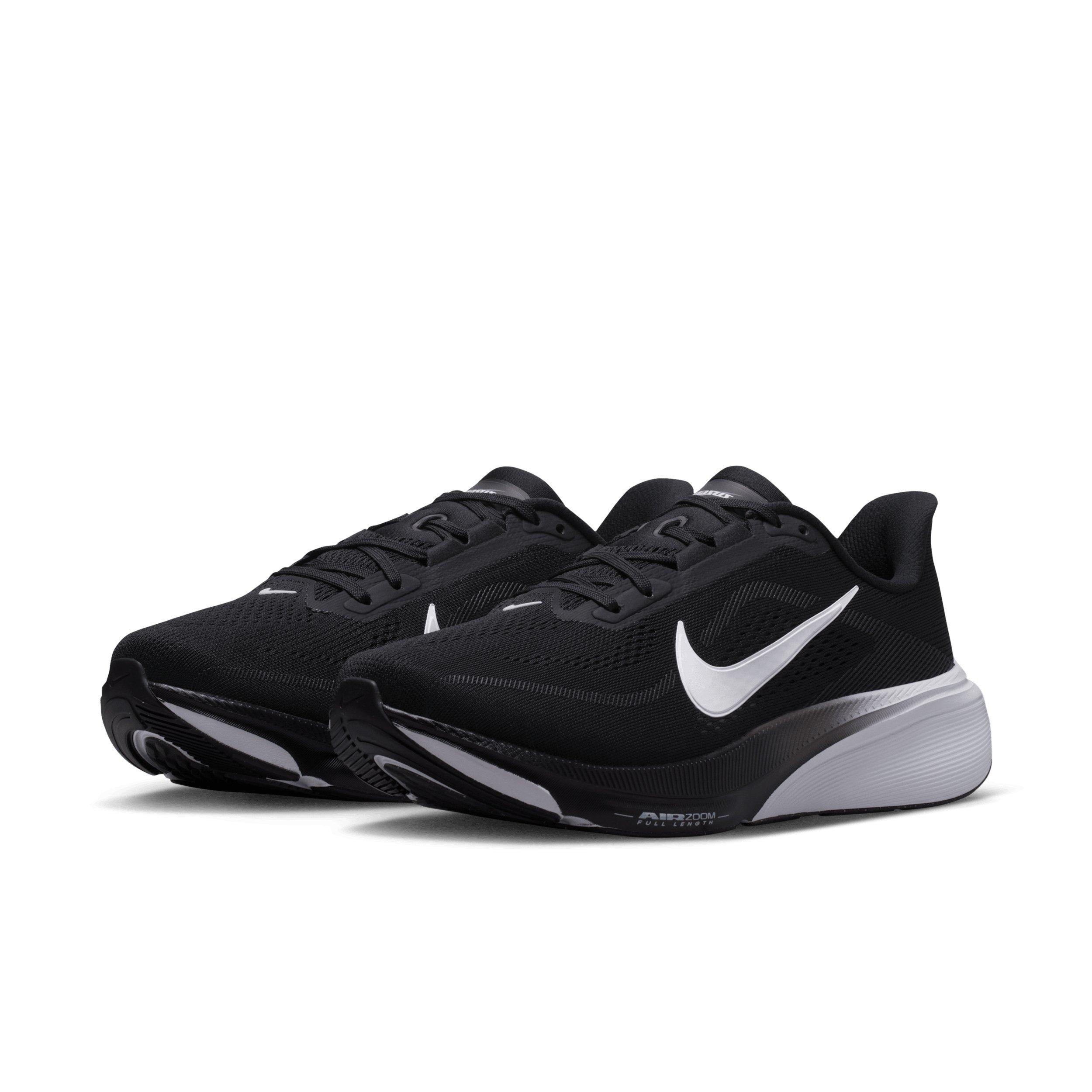 Nike Pegasus 42 "Black/Iron Grey/White" Women's Wide Running Shoe - BLACK/GREY/WHITE Thumbnail View 3