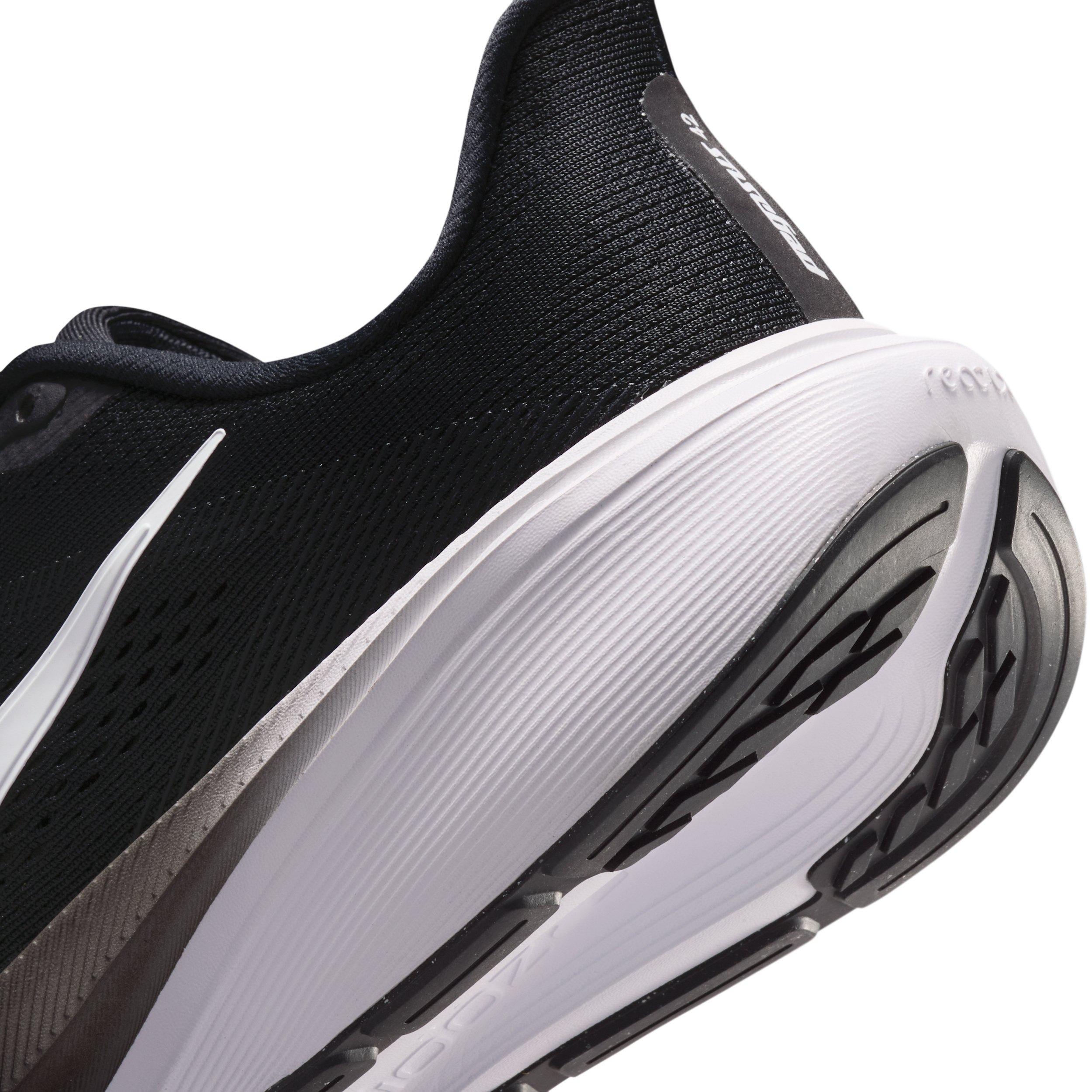 Nike Pegasus 42 "Black/Iron Grey/White" Women's Wide Running Shoe - BLACK/GREY/WHITE Thumbnail View 8