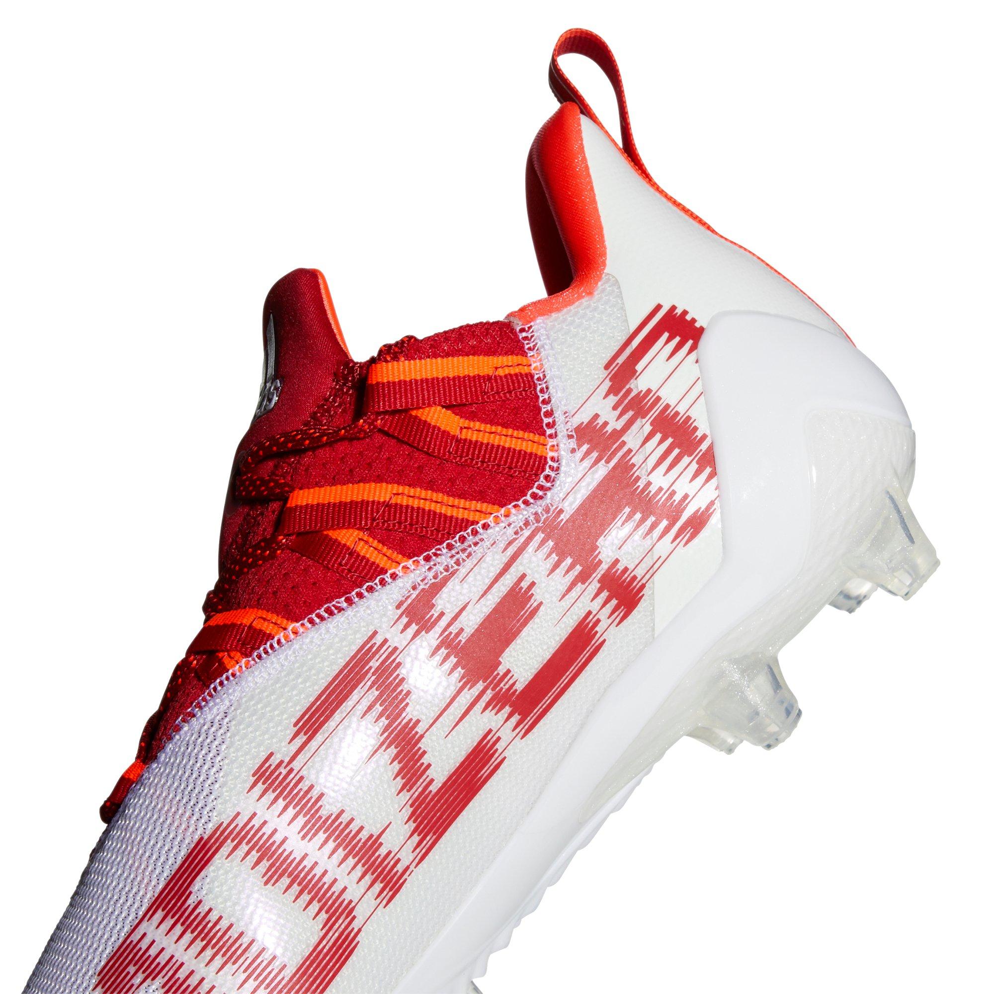 Adidas red and sales white football cleats