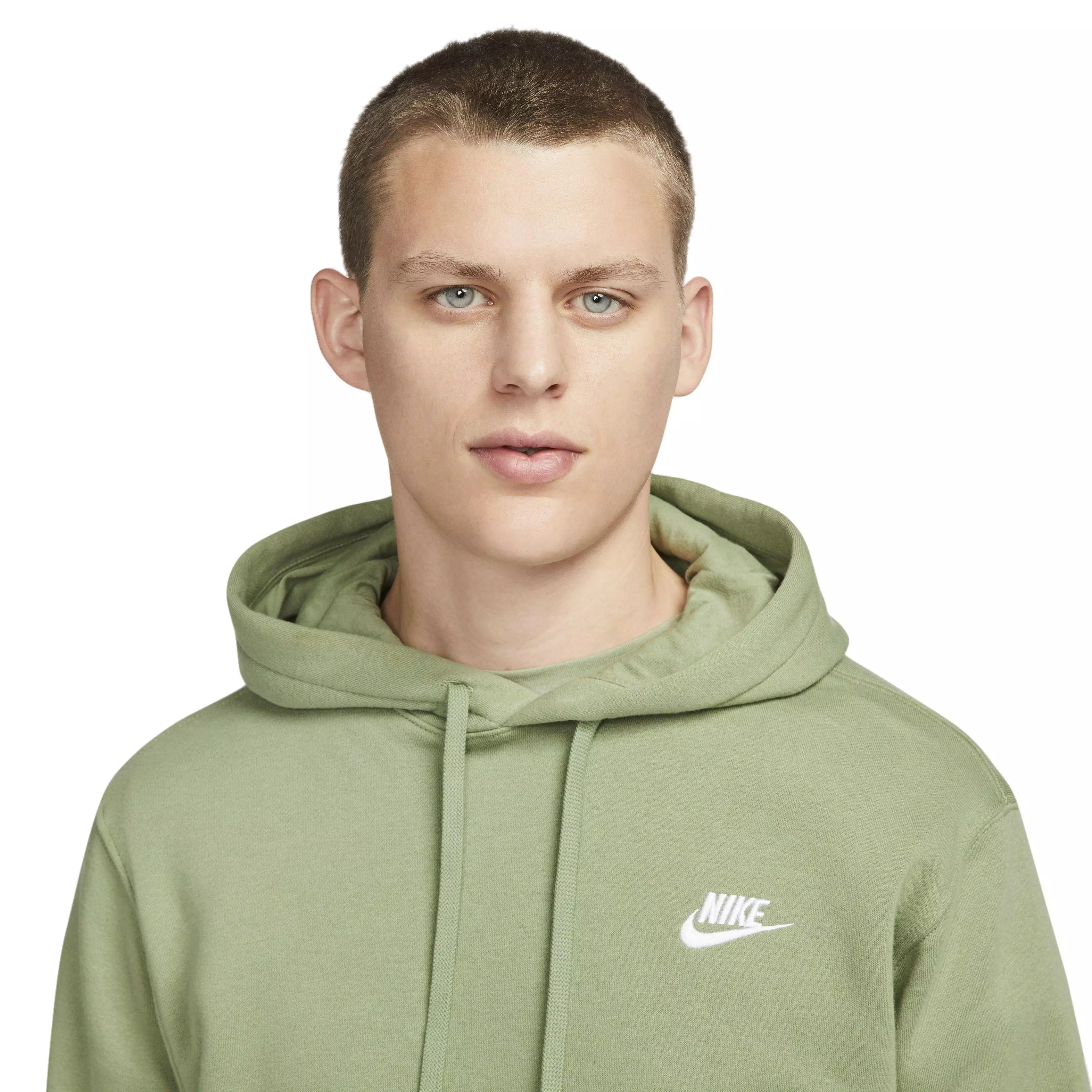 Nike Men's Sportswear Club Pullover BB Hoodie-Green - GREEN