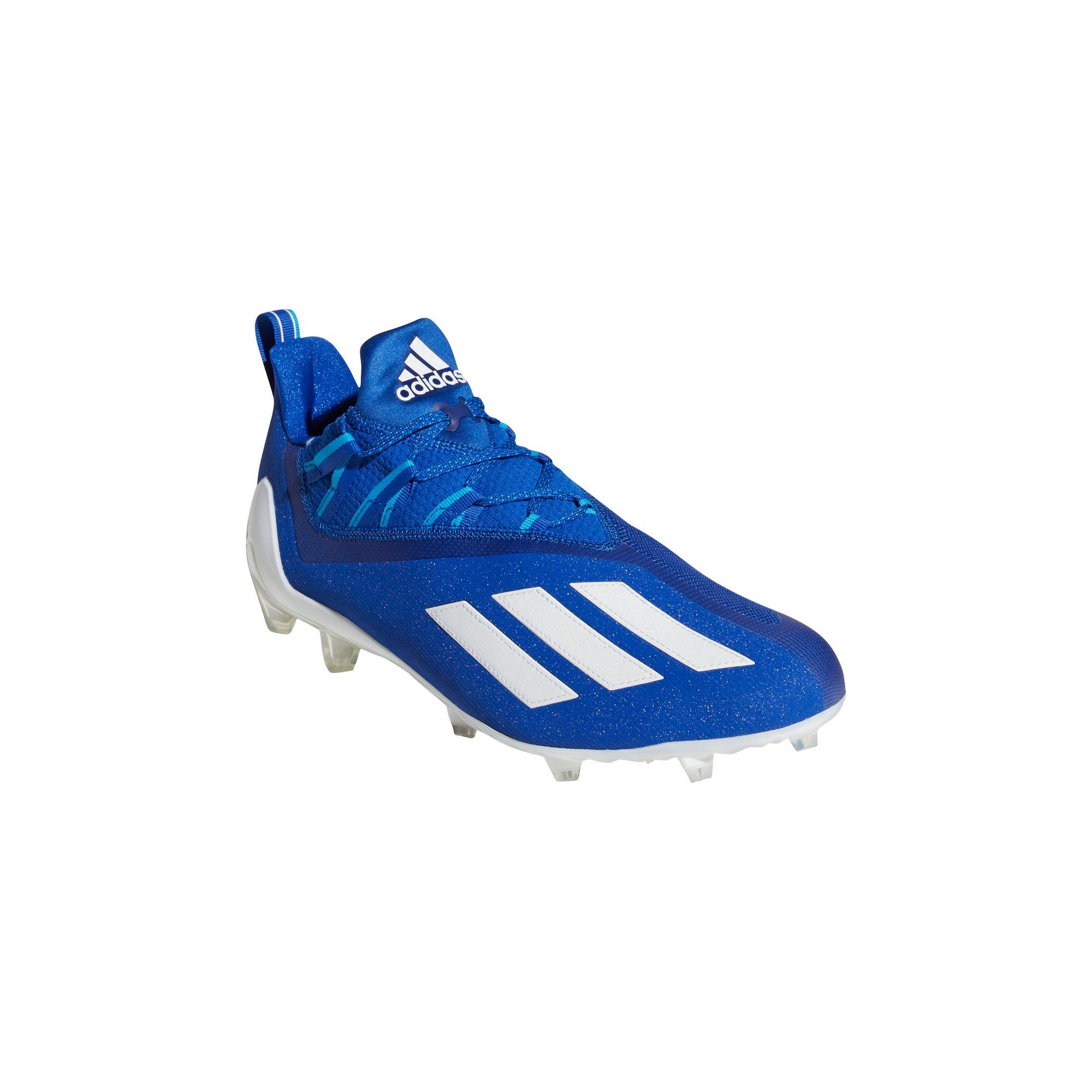 blue adizero cleats